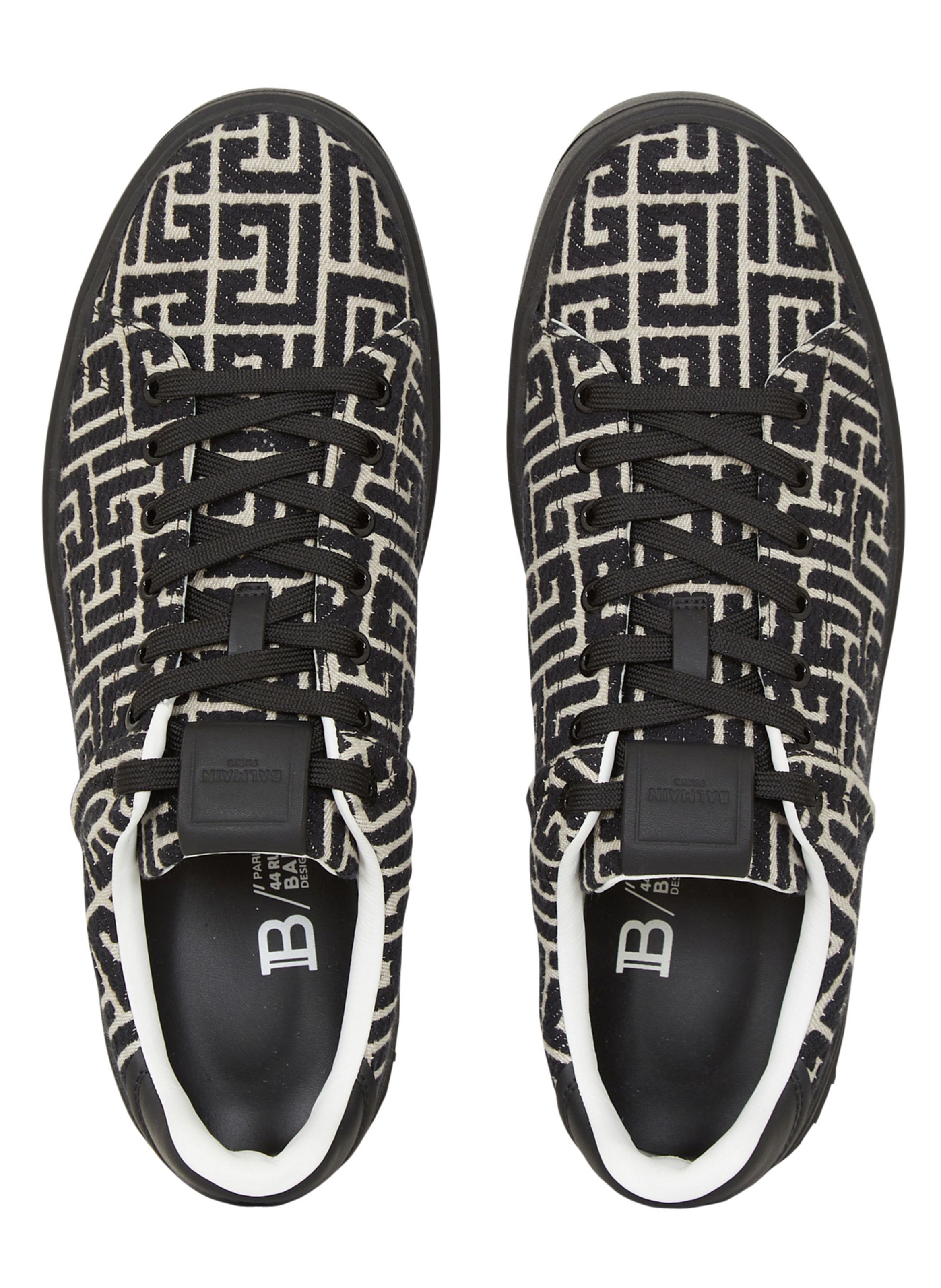 Baskets b-court en jacquard monogramme BALMAIN Noir