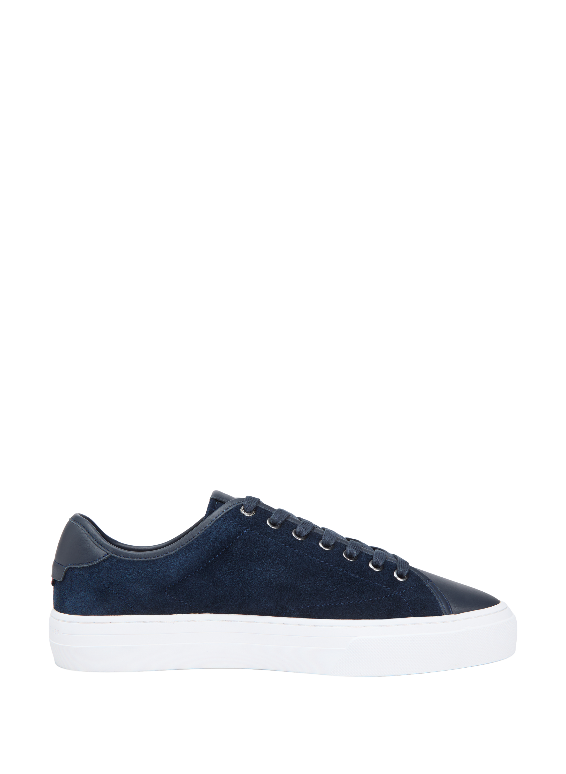 Basket basse en cuir lisse TOMMY HILFIGER Bleu