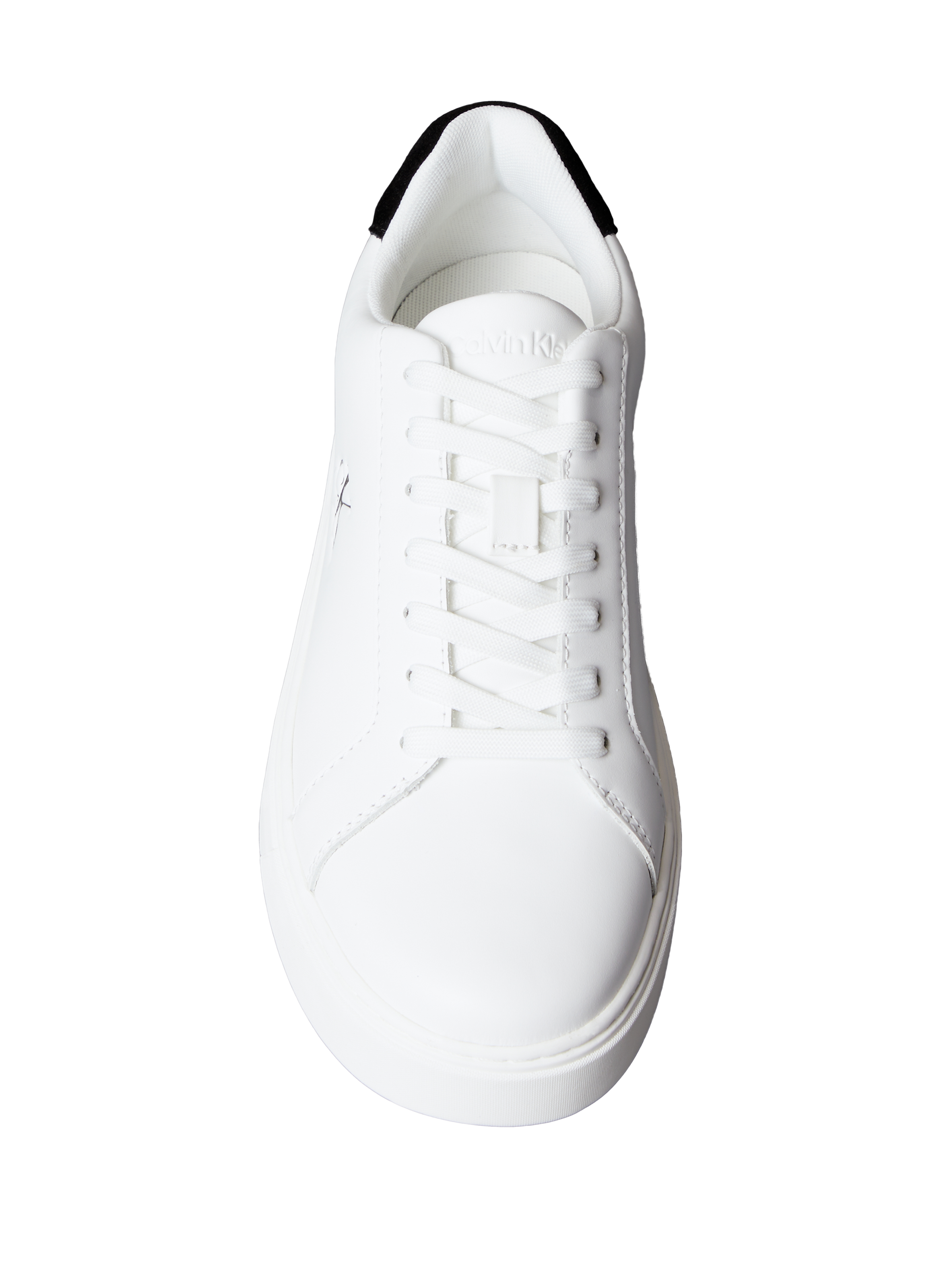 Baskets en cuir lisse CALVIN KLEIN Blanc