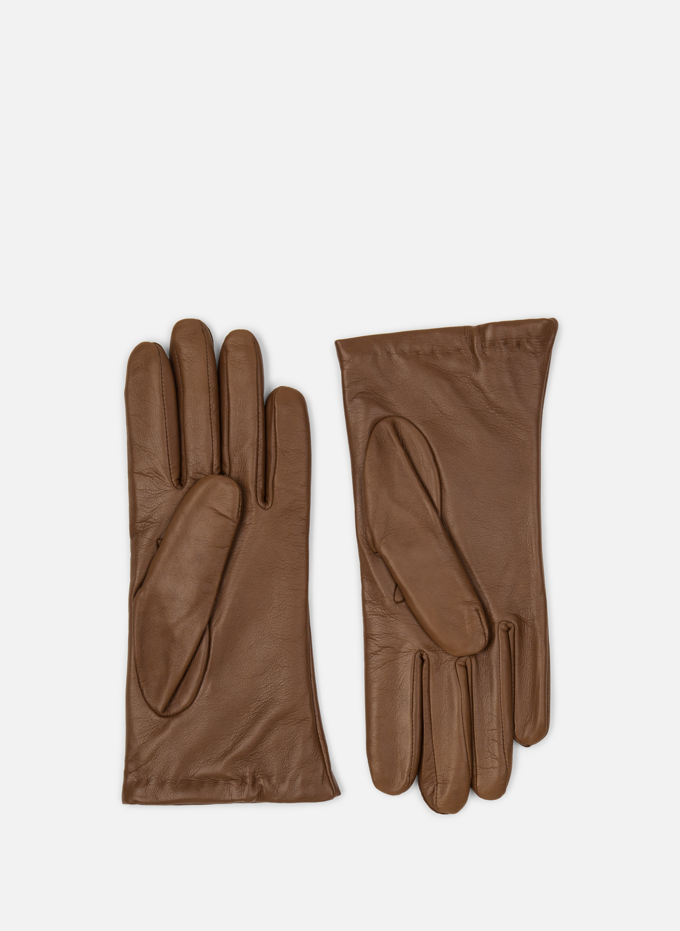 Lambskin gloves LANCASTER Brown