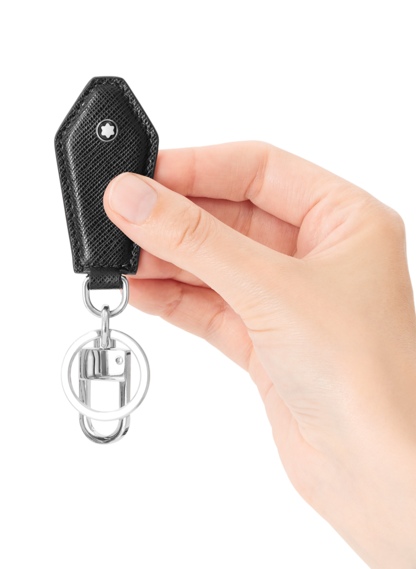 Leather keyring MONTBLANC Black