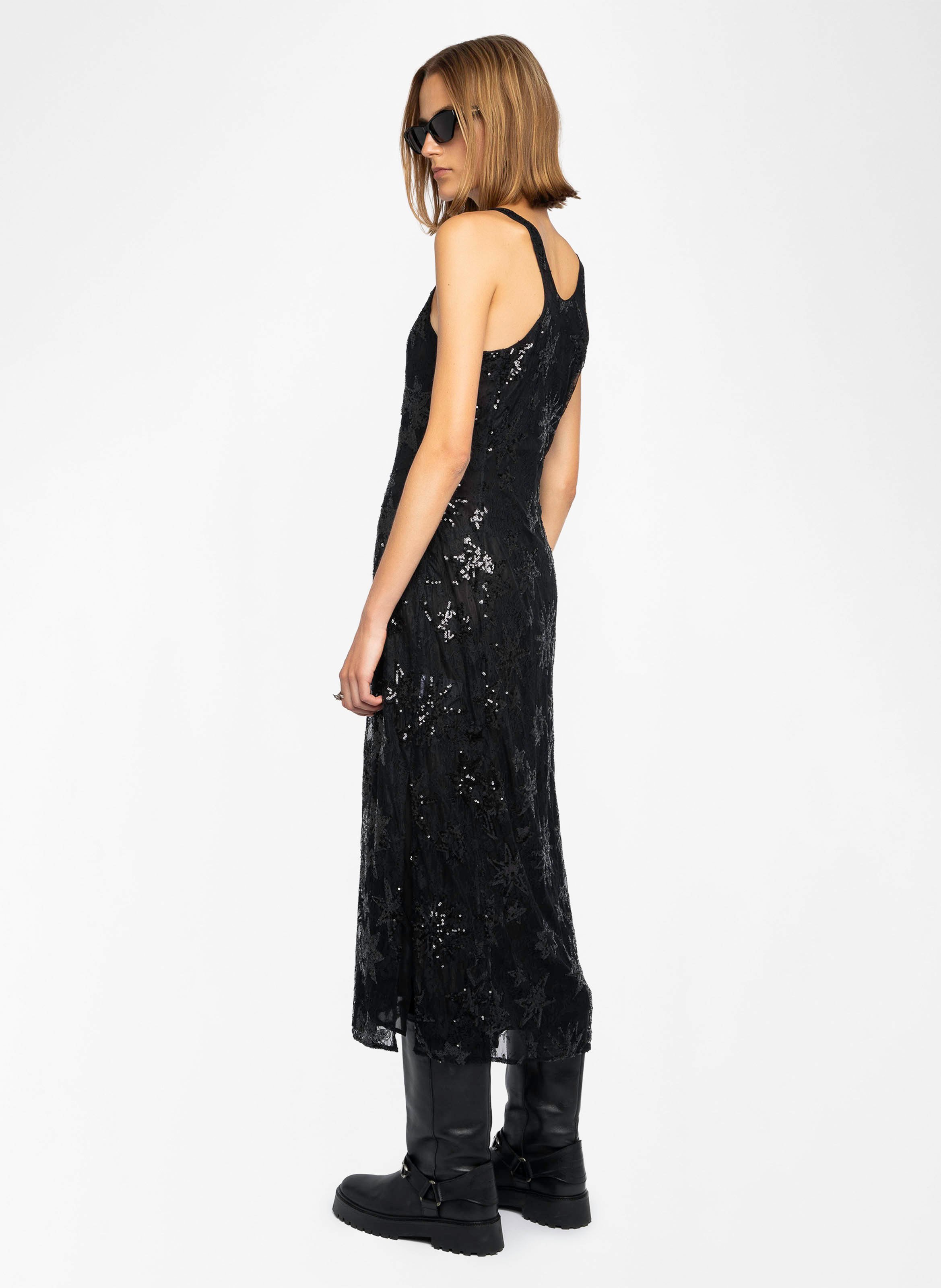 Robe longue évasée à sequins rarysa ZADIG&VOLTAIRE Noir