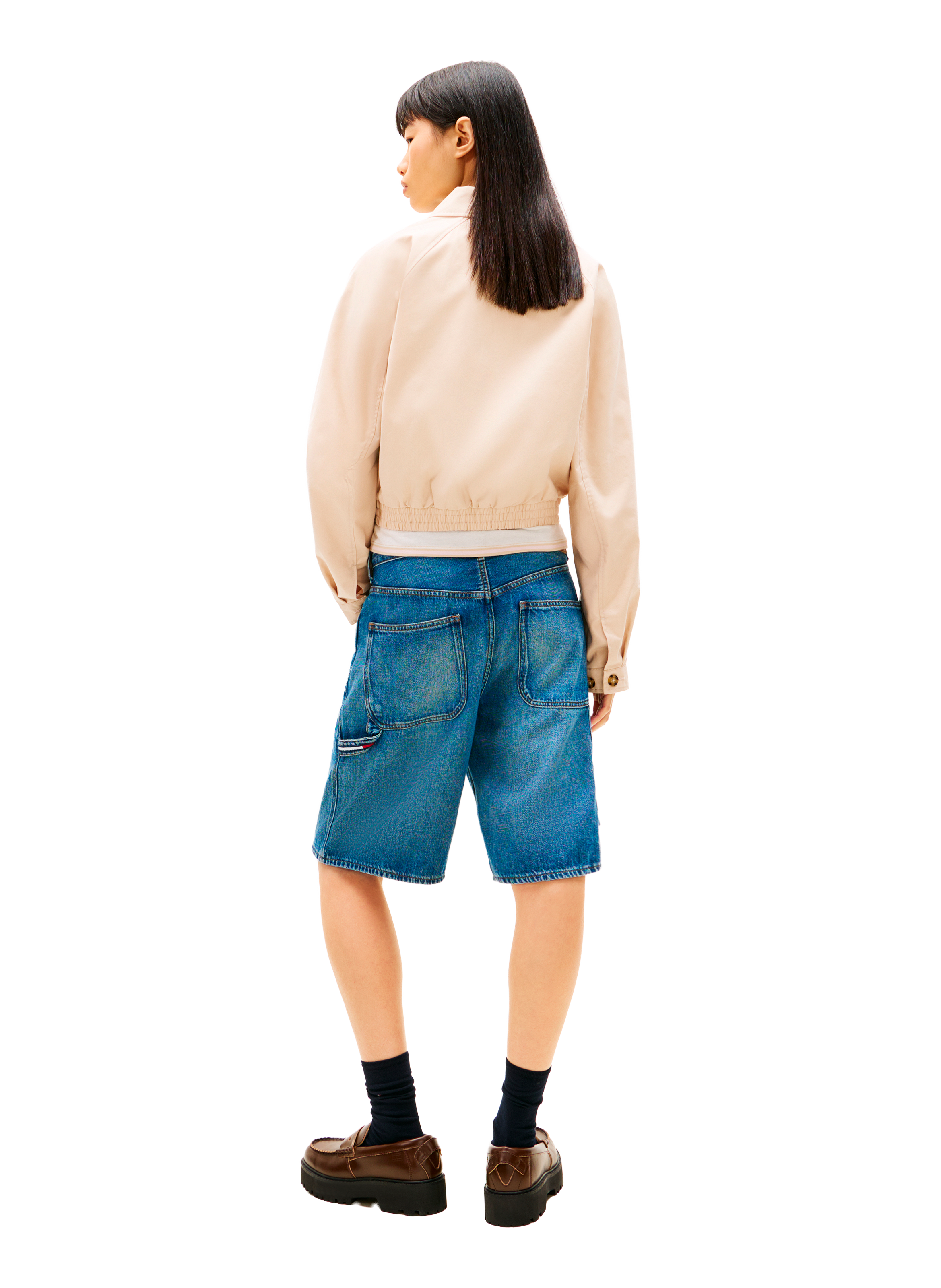 Veste courte col claudine TOMMY HILFIGER Beige