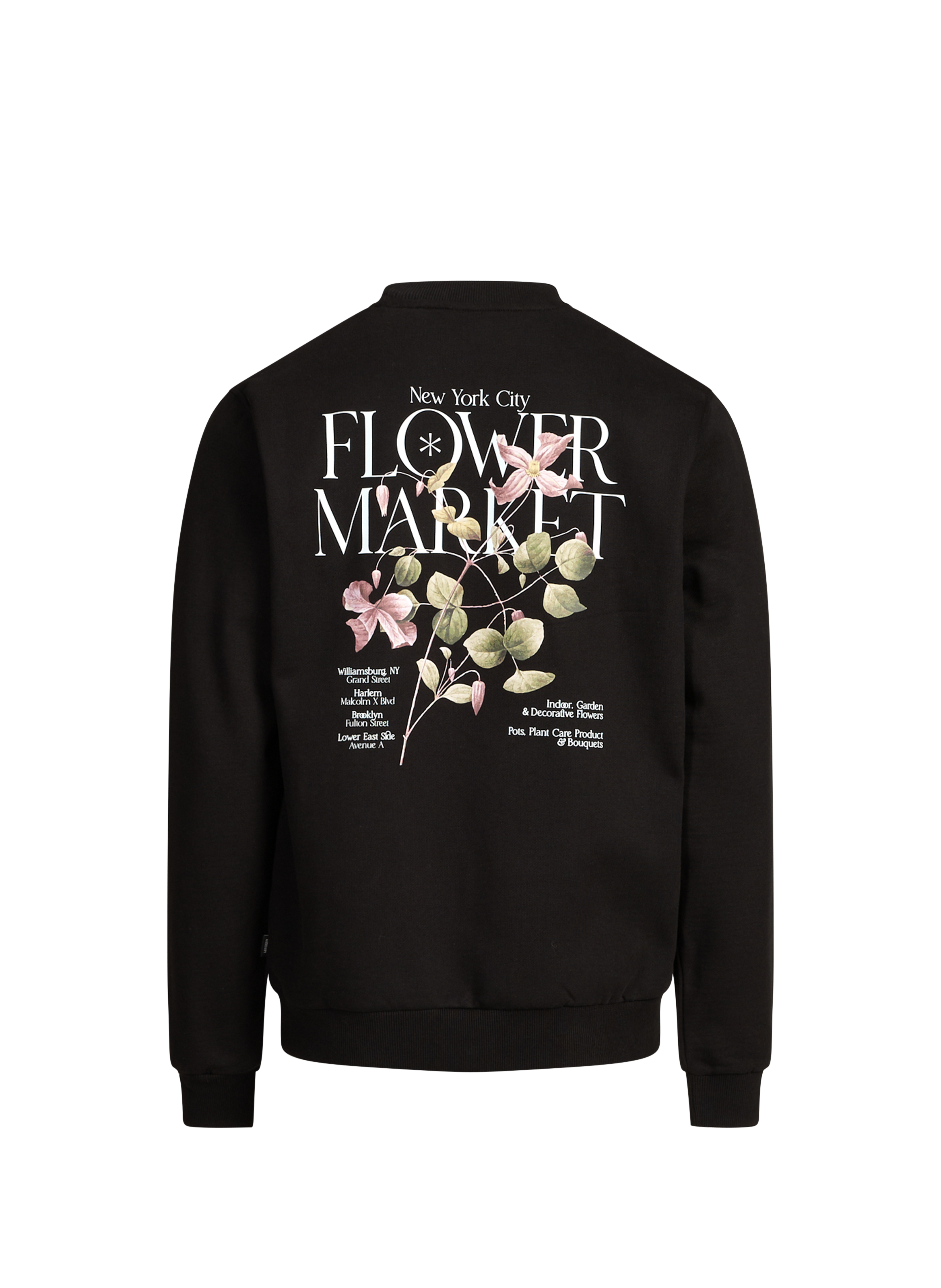 Printed cotton sweatshirt LES DEUX Black