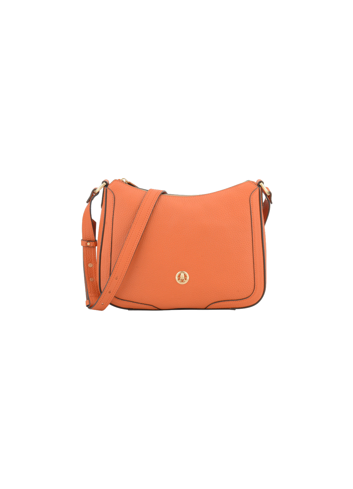 Image | Sac besace en cuir de vachette POURCHET Orange