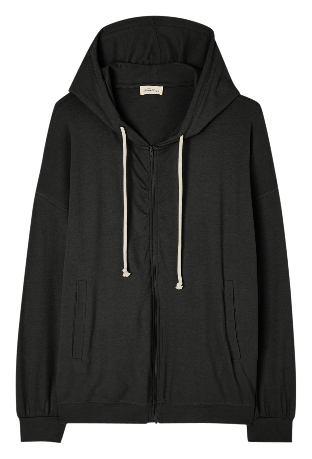 Sweat à capuche en coton mélangé ypawood AMERICAN VINTAGE Noir