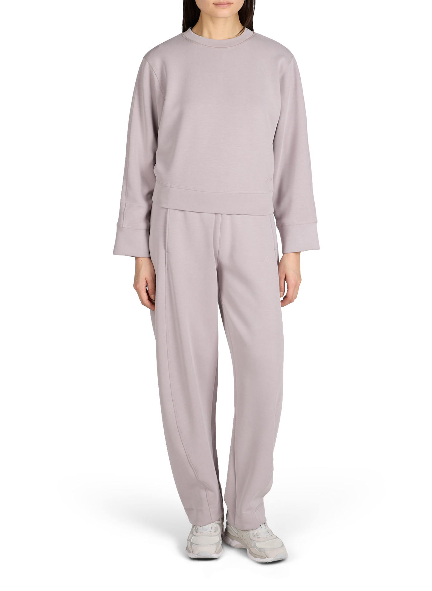 Pull Exandra à col rond BOSS Violet