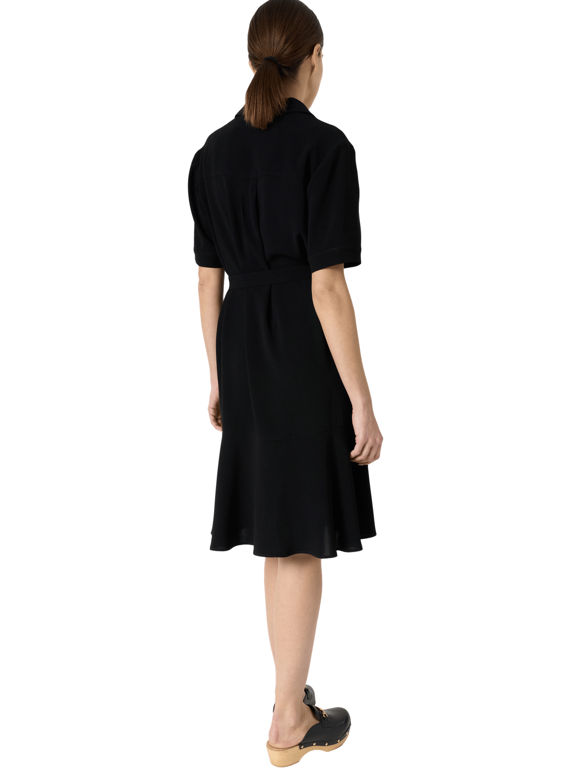 Robe chemise en microfibre -romyne GERARD DAREL Noir