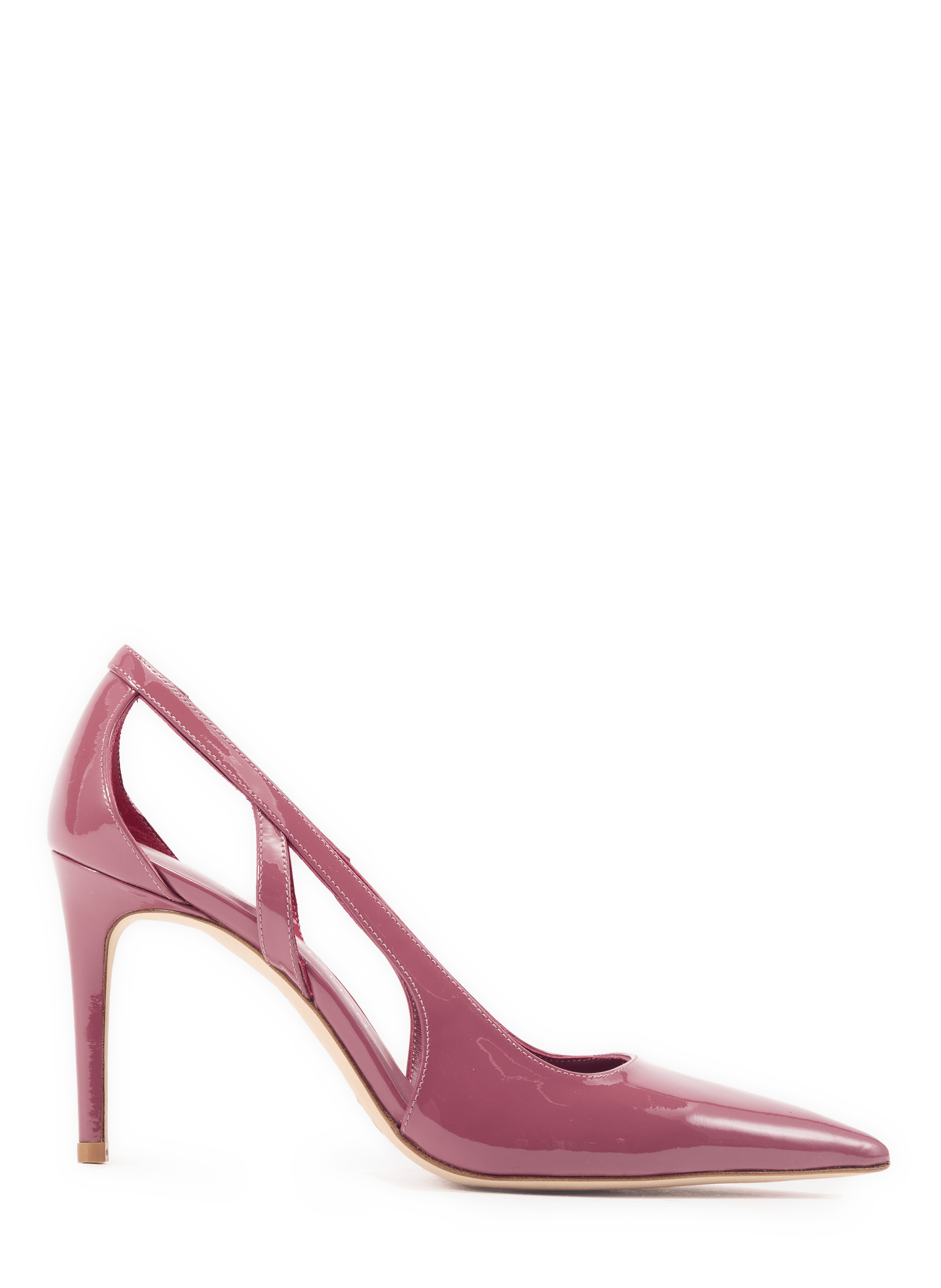 Stuart Power Cutout 85 patent leather pumps STUART WEITZMAN Pink