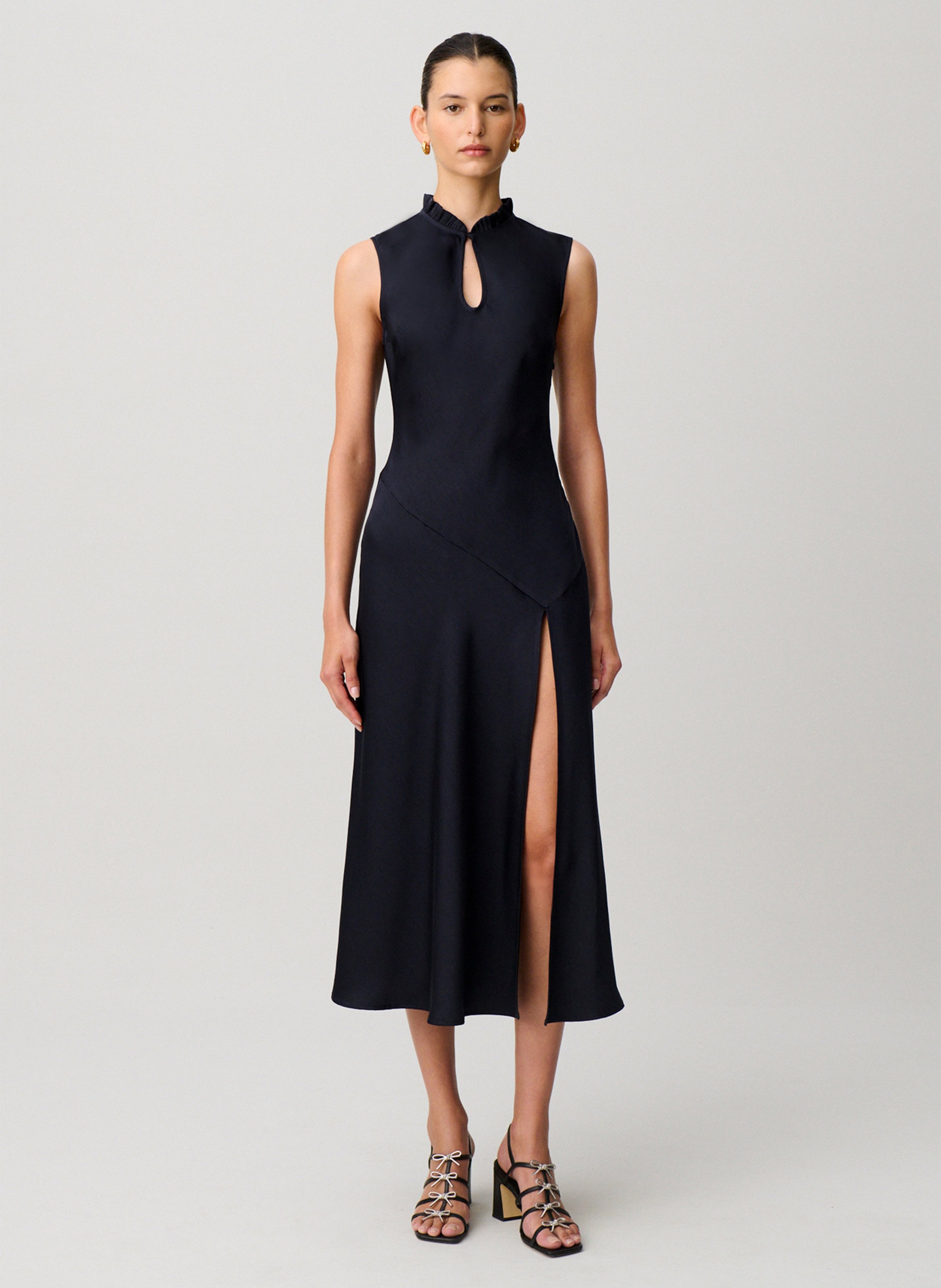 Robe longue col rond CLAUDIE PIERLOT Bleu