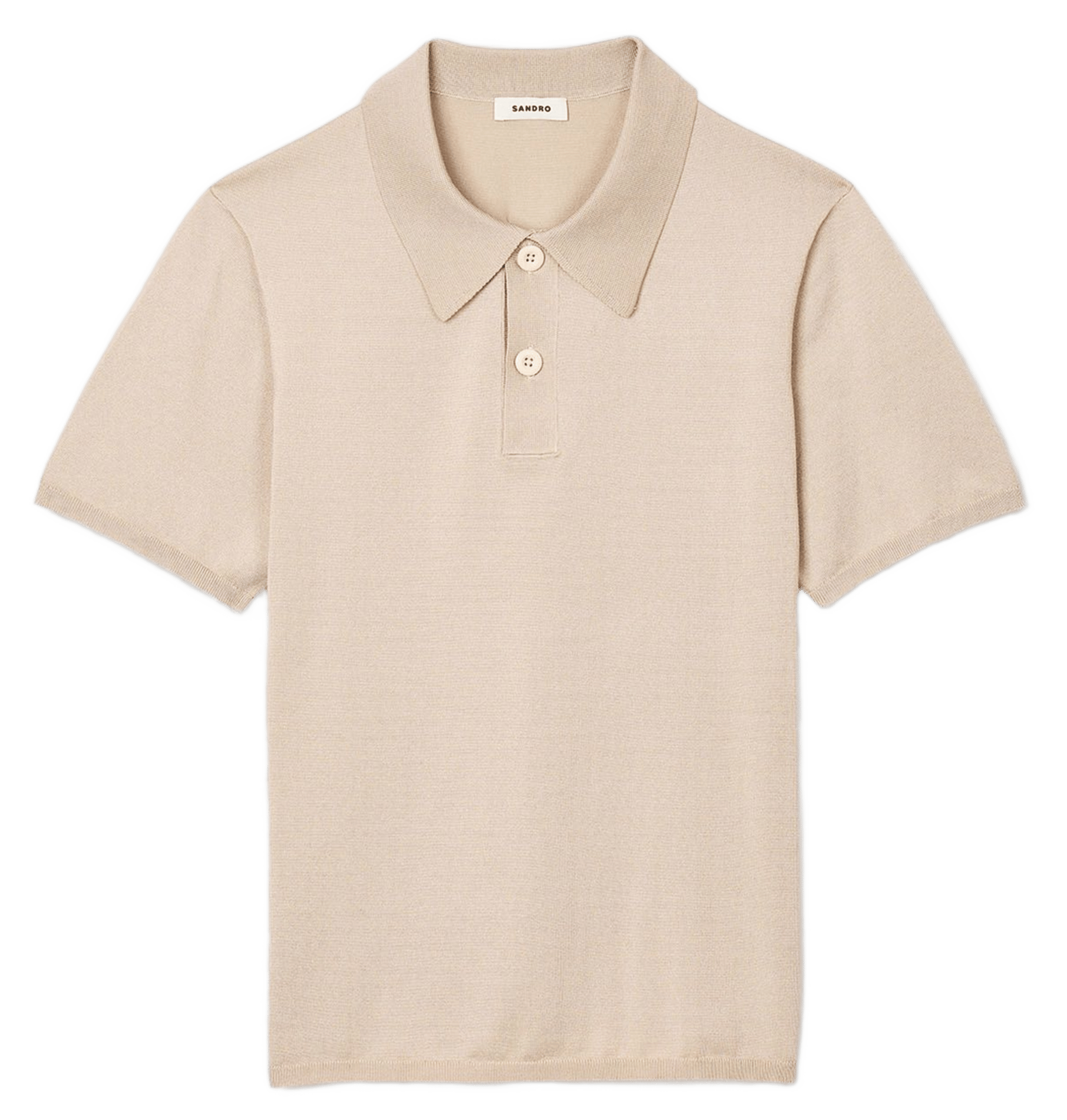 Polo regular fit SANDRO Blanc