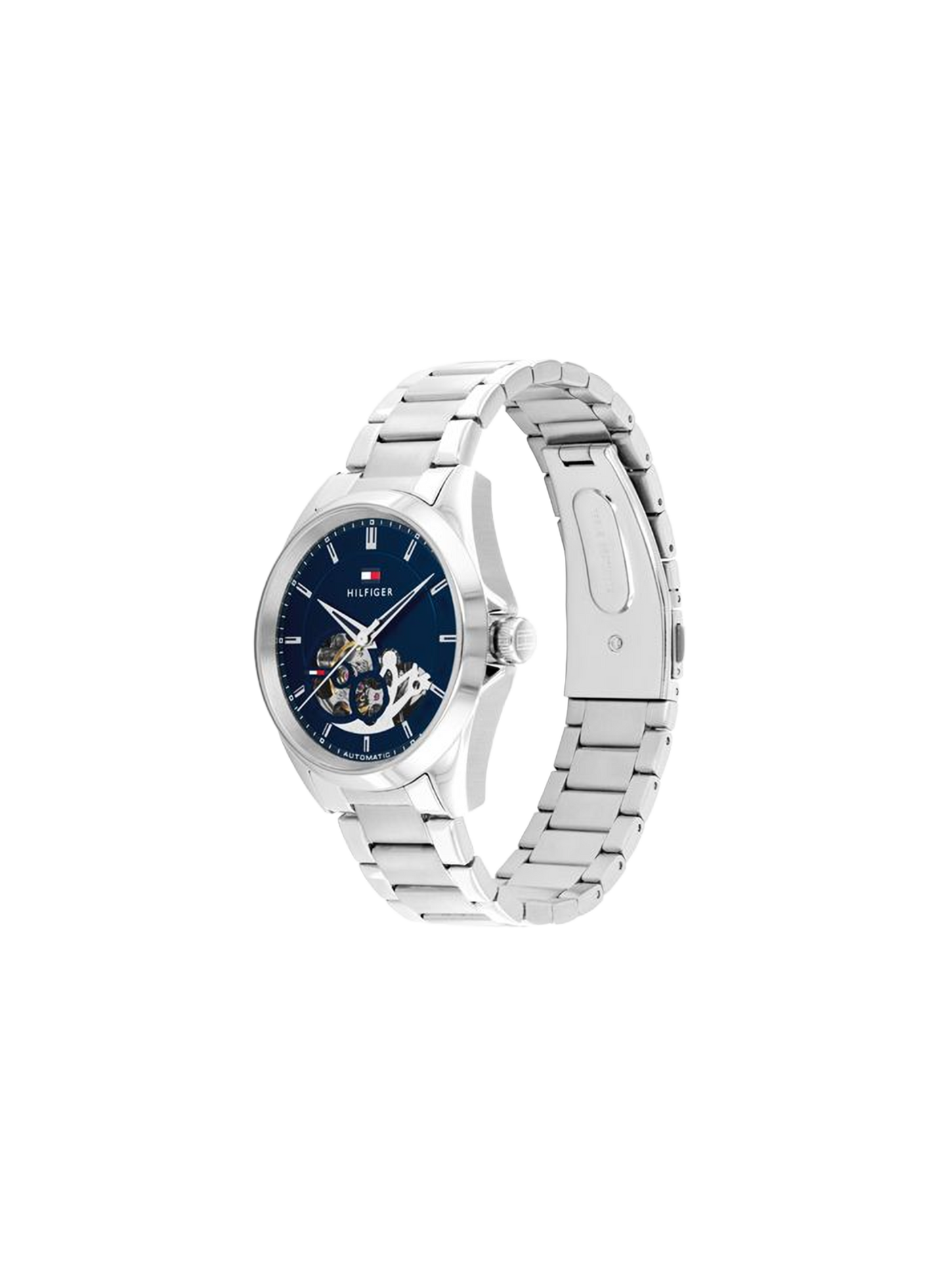 Montre automatique Baker en acier inoxydable TOMMY HILFIGER MONTRES Argent