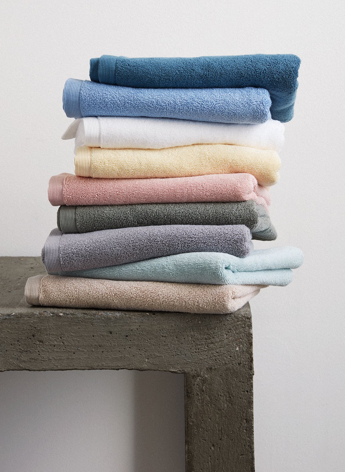 Organic cotton bath towel AU PRINTEMPS PARIS Blue