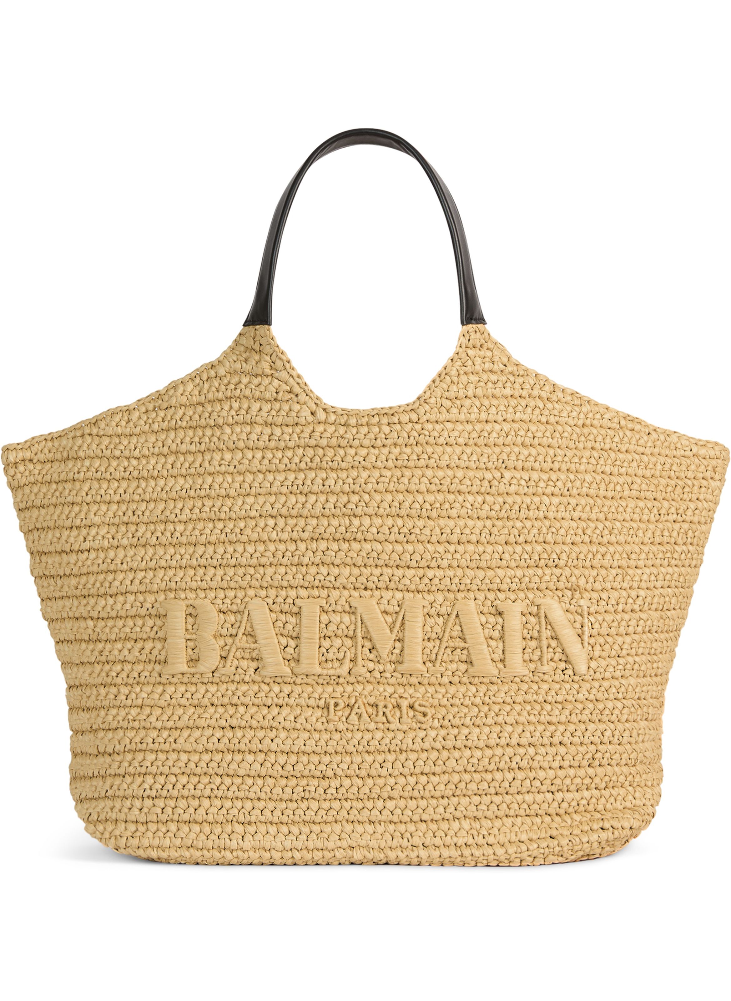 Sac cabas balmain en crochet BALMAIN Beige