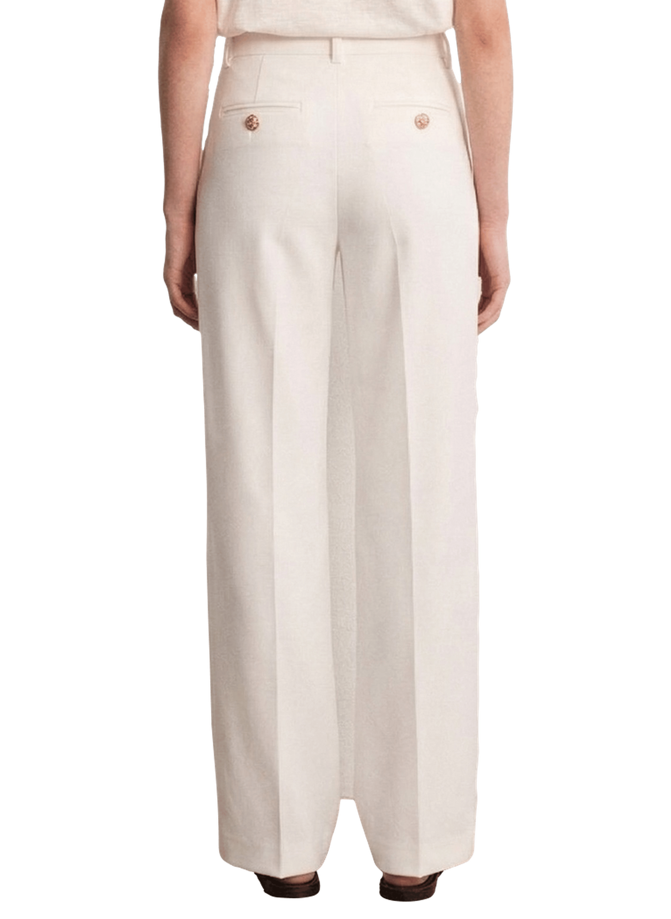 Pantalon large en coton - billy Beige