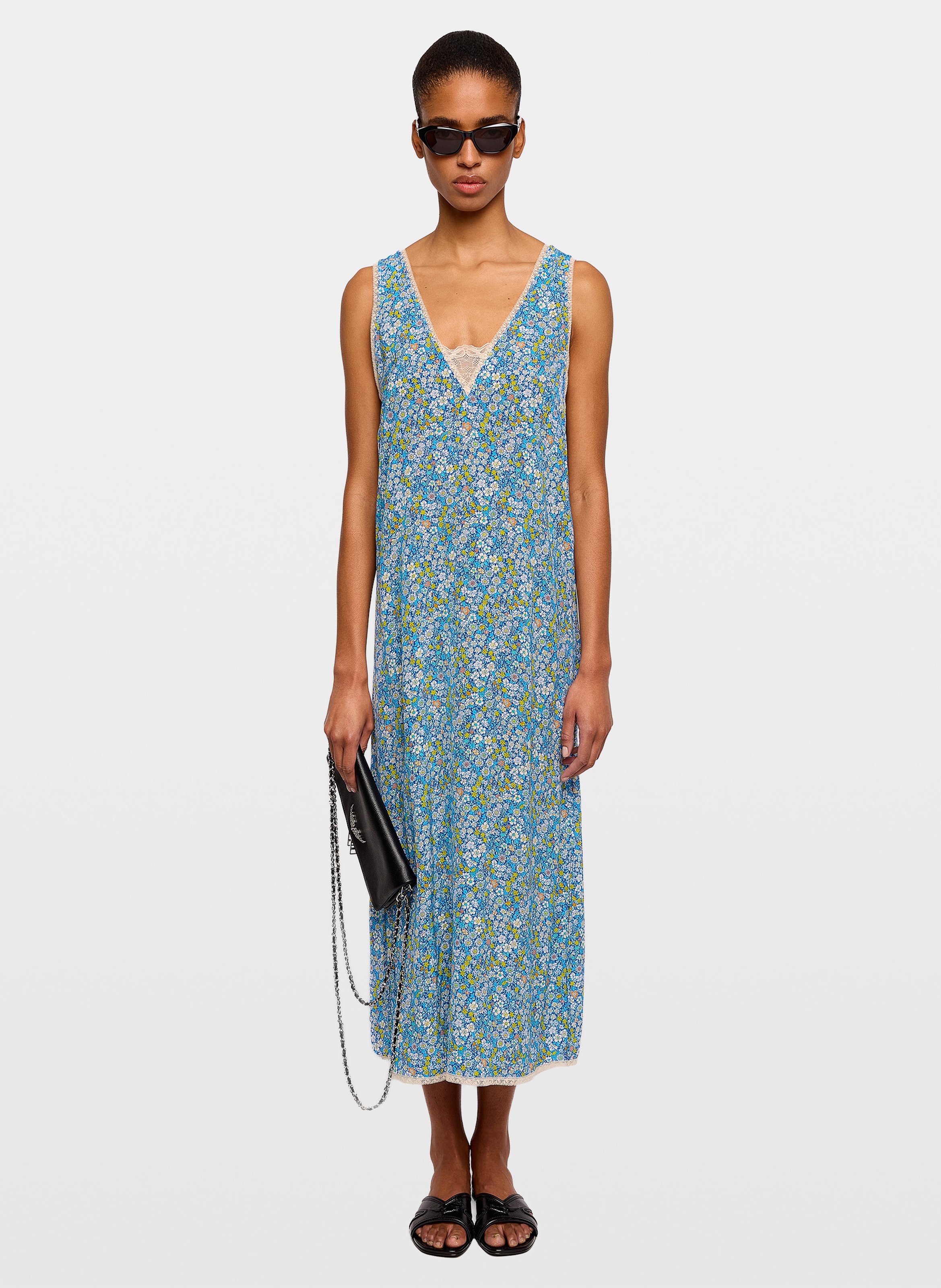 Robe longue col v renzo ZADIG&VOLTAIRE Jaune