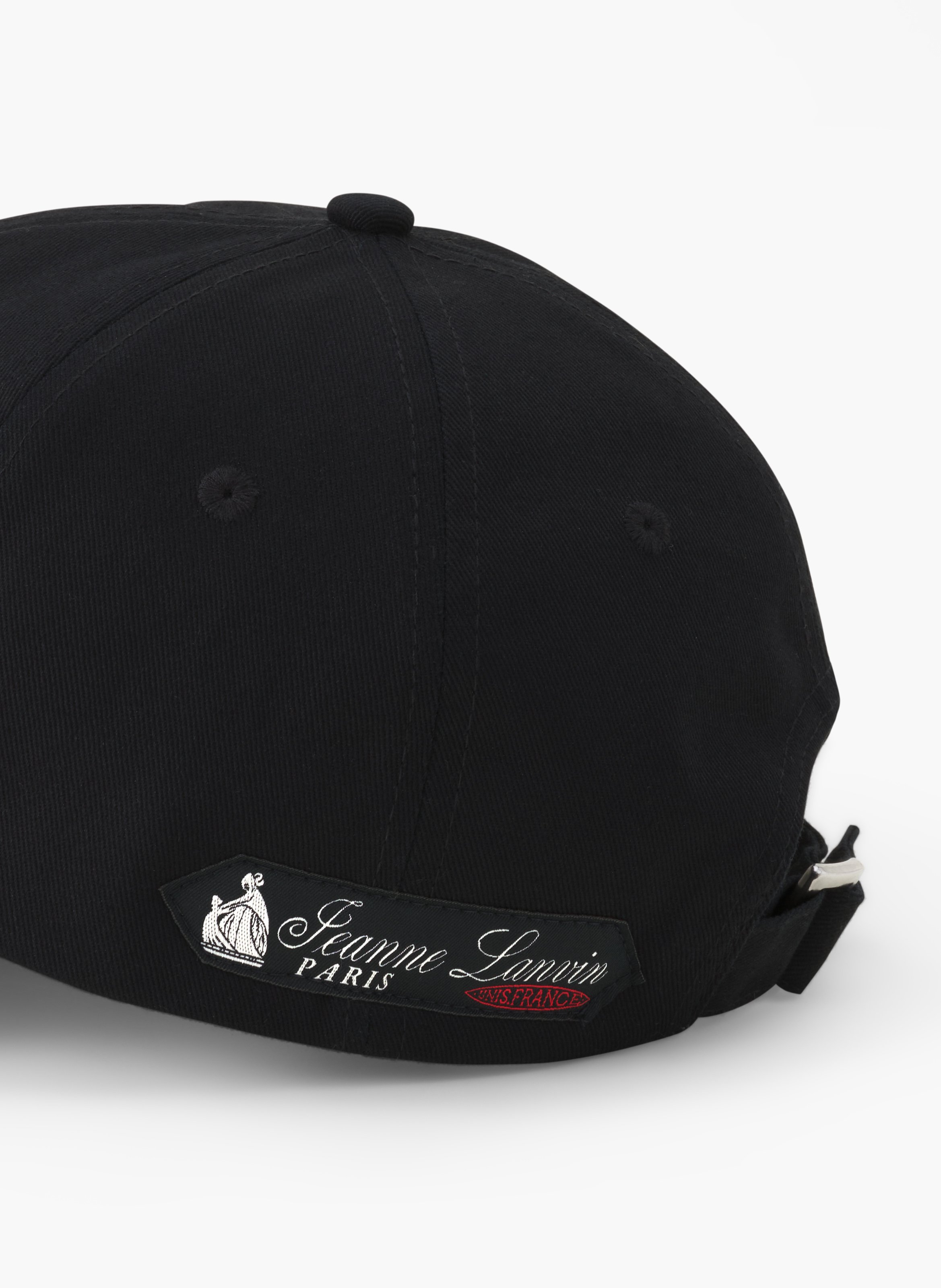Casquette signature lanvin en coton LANVIN Noir