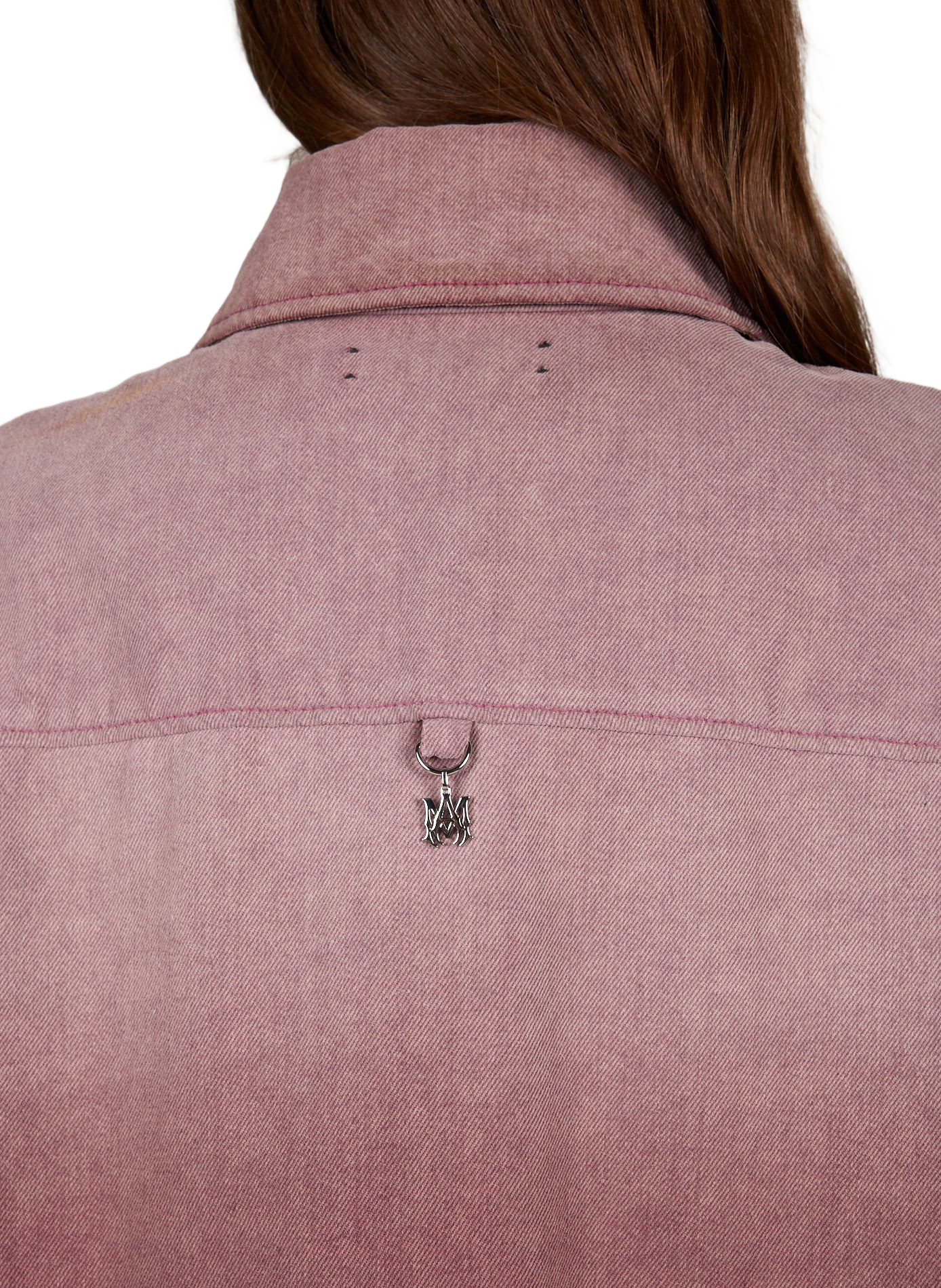 Chemise oversize dégradée à manches courtes en coton AMIRI Rouge