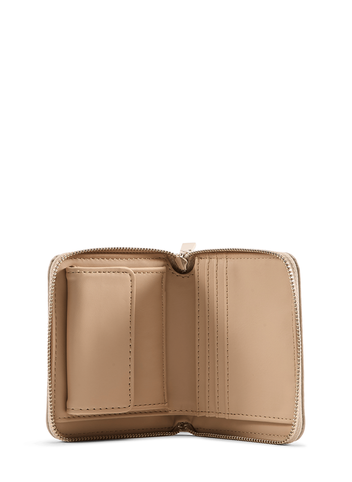 Leren portemonnee GUESS Beige