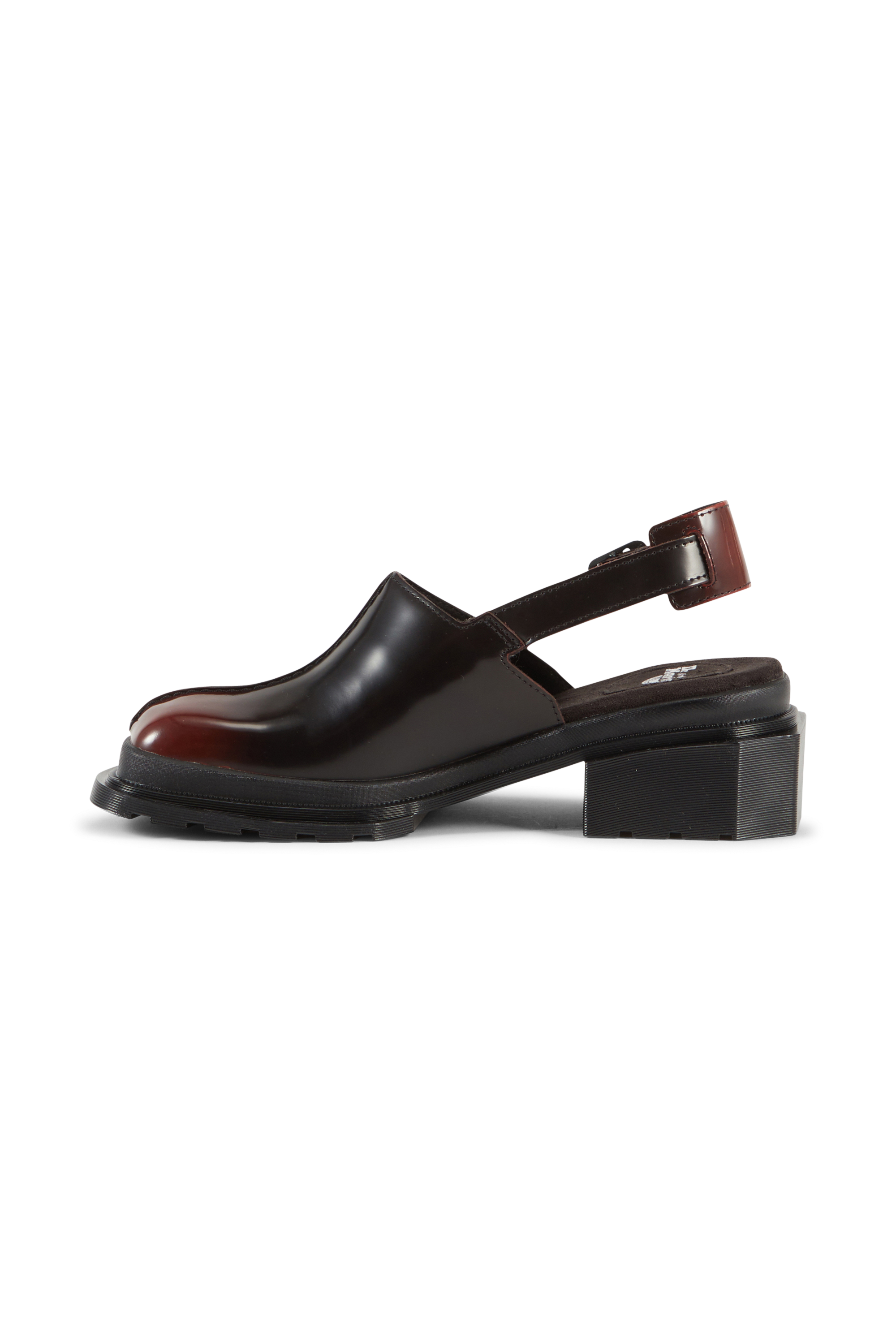 Derbies en cuir maybole mule DR. MARTENS Rouge