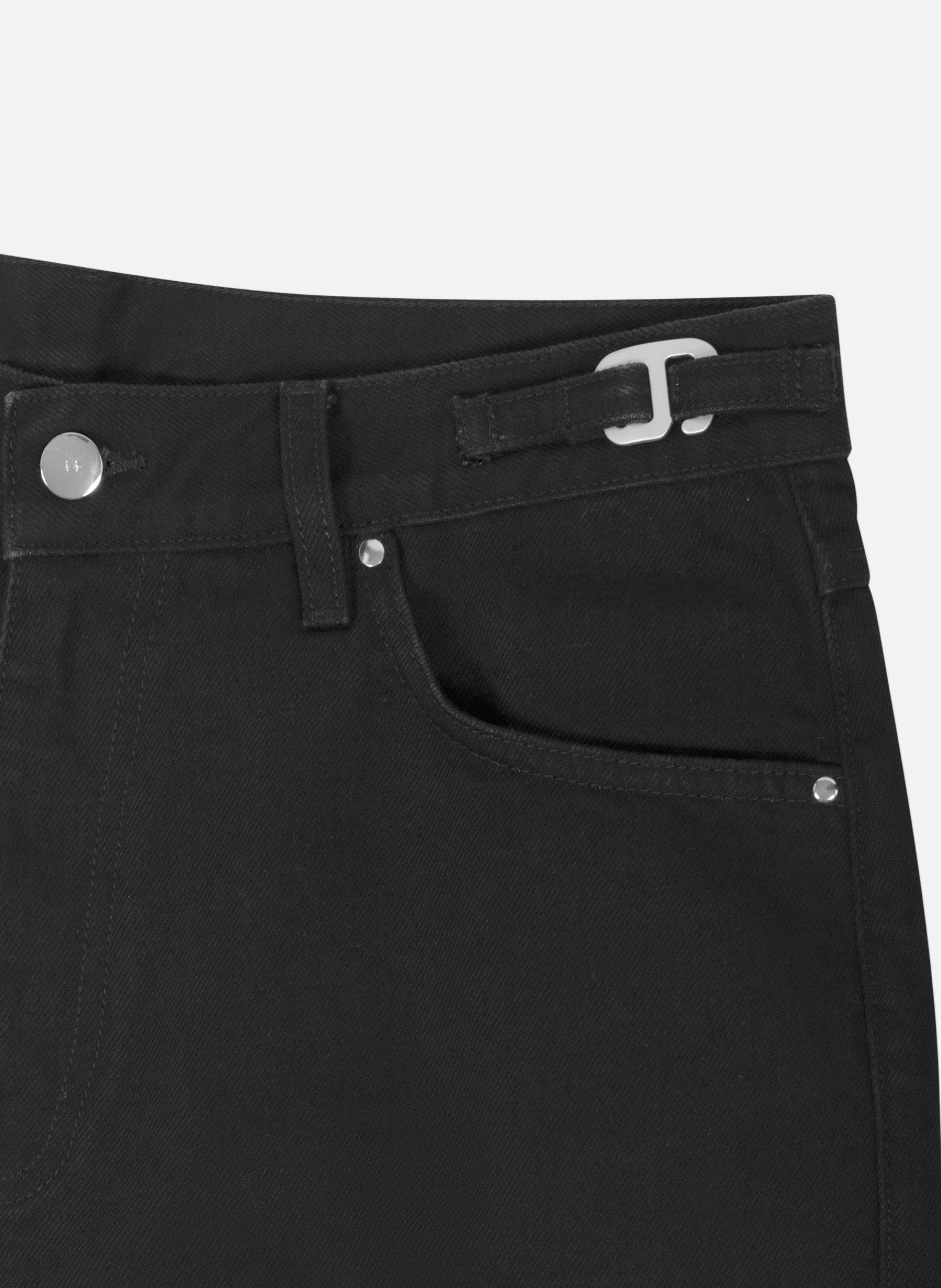 Short en jean fence HELIOT EMIL Noir