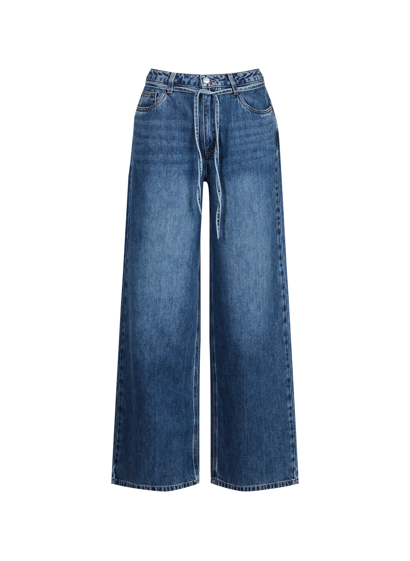 Jeans a zampa in misto cotone OBJROSIE Medium blue denim