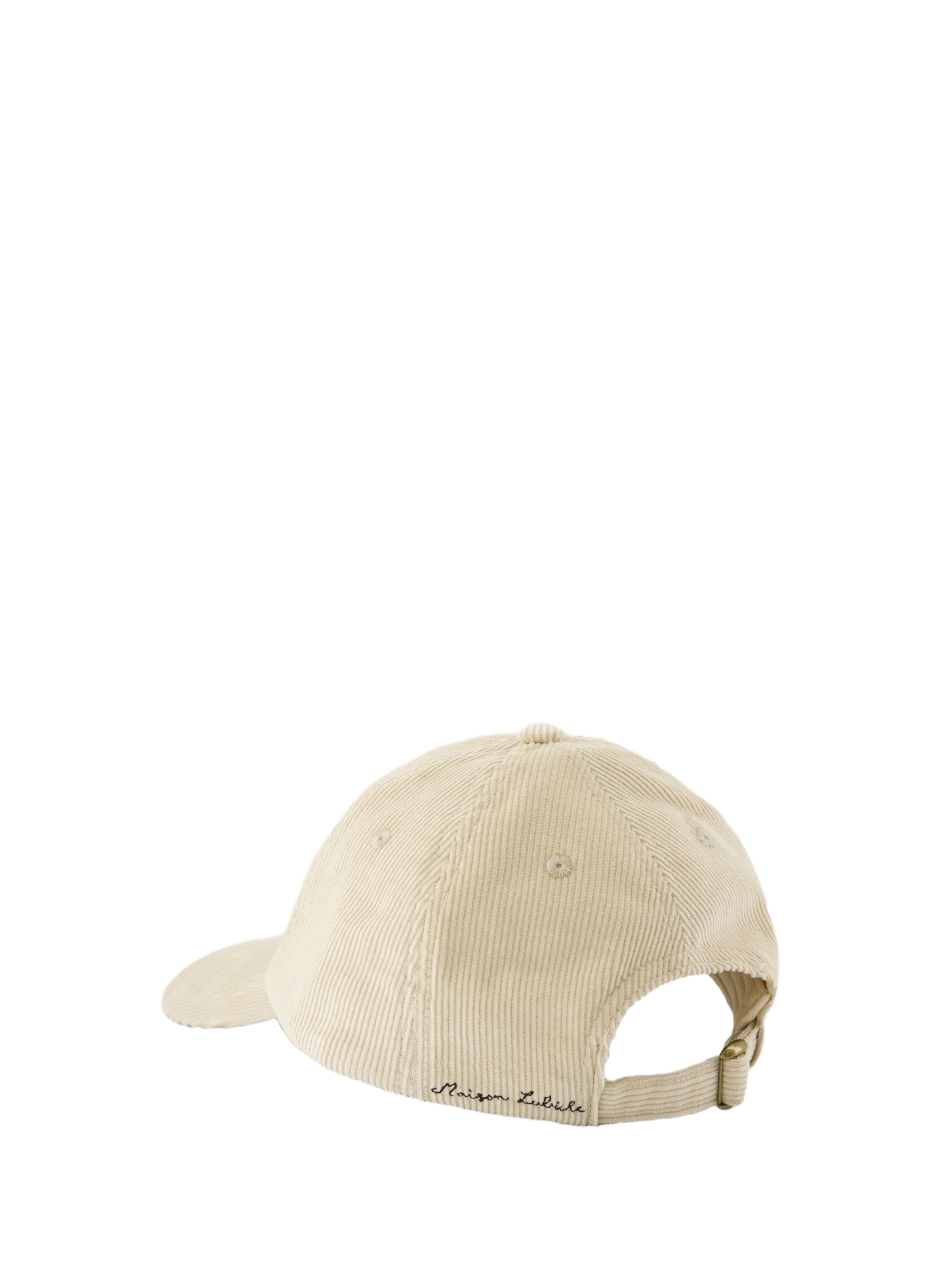 Ribbed Beaumont Heart Patch Cotton Cap MAISON LABICHE Beige