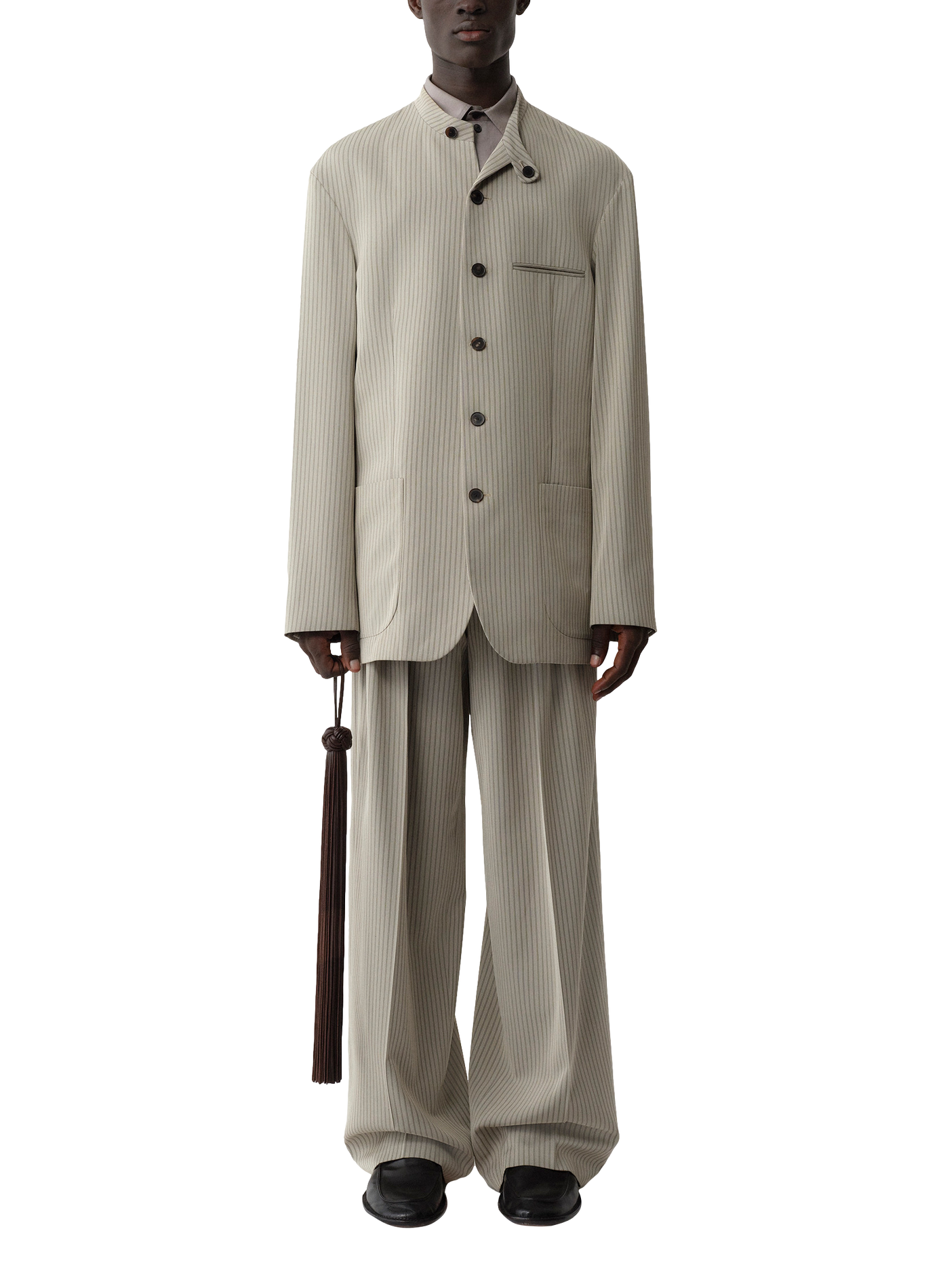 Lightweight Augustus jacket with high collar CALVIN KLEIN COLLECTION Beige