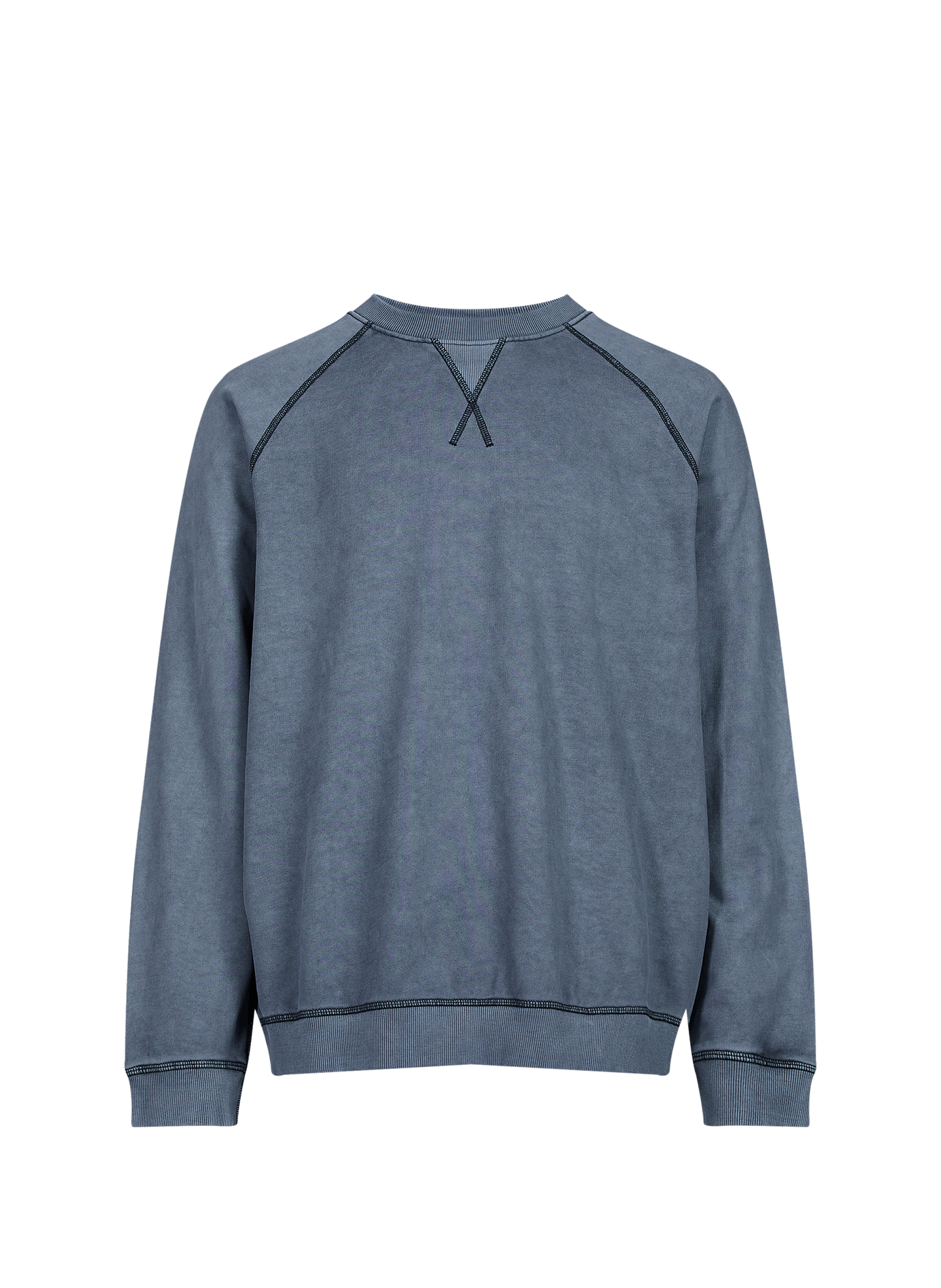 Einfarbiger Baumwoll-Sweatshirt von Anrhackett ANNARR Blau