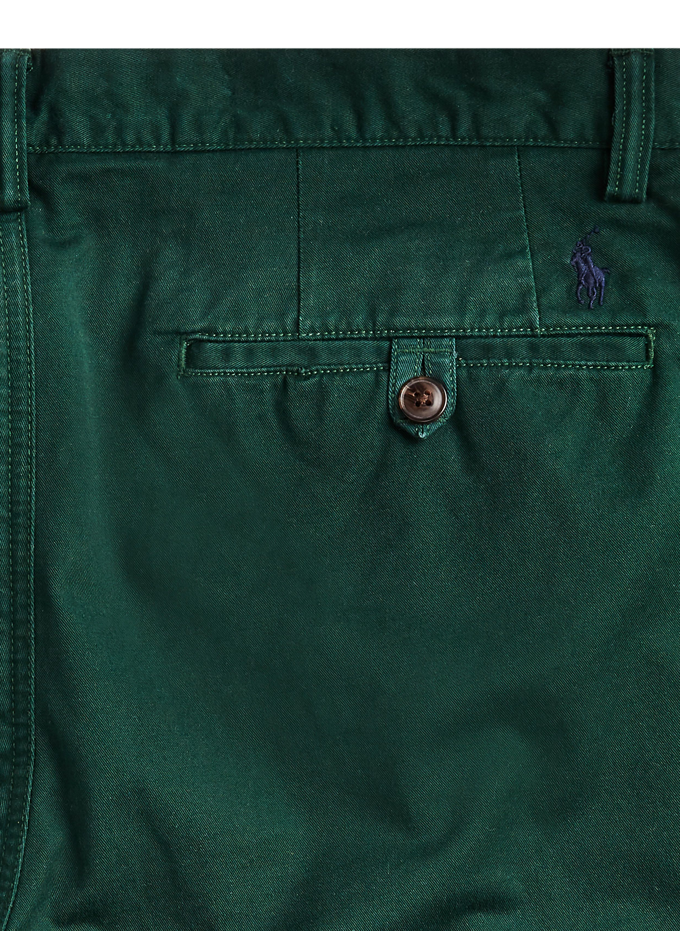 Pantalon droit en coton mélangé POLO RALPH LAUREN Vert