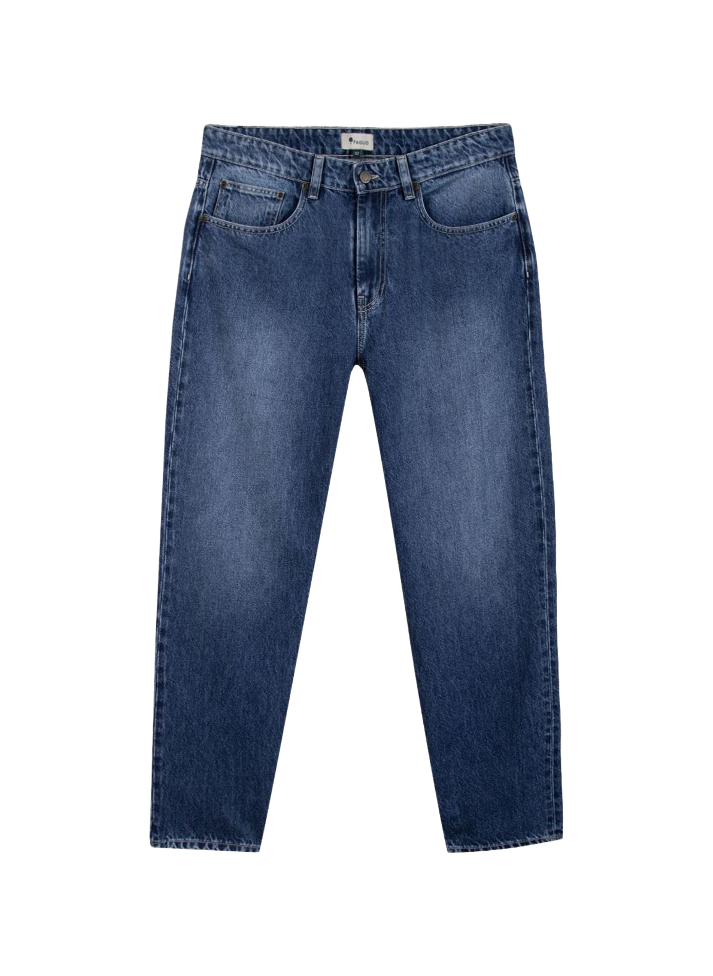 Jeans slim en coton FAGUO Bleu
