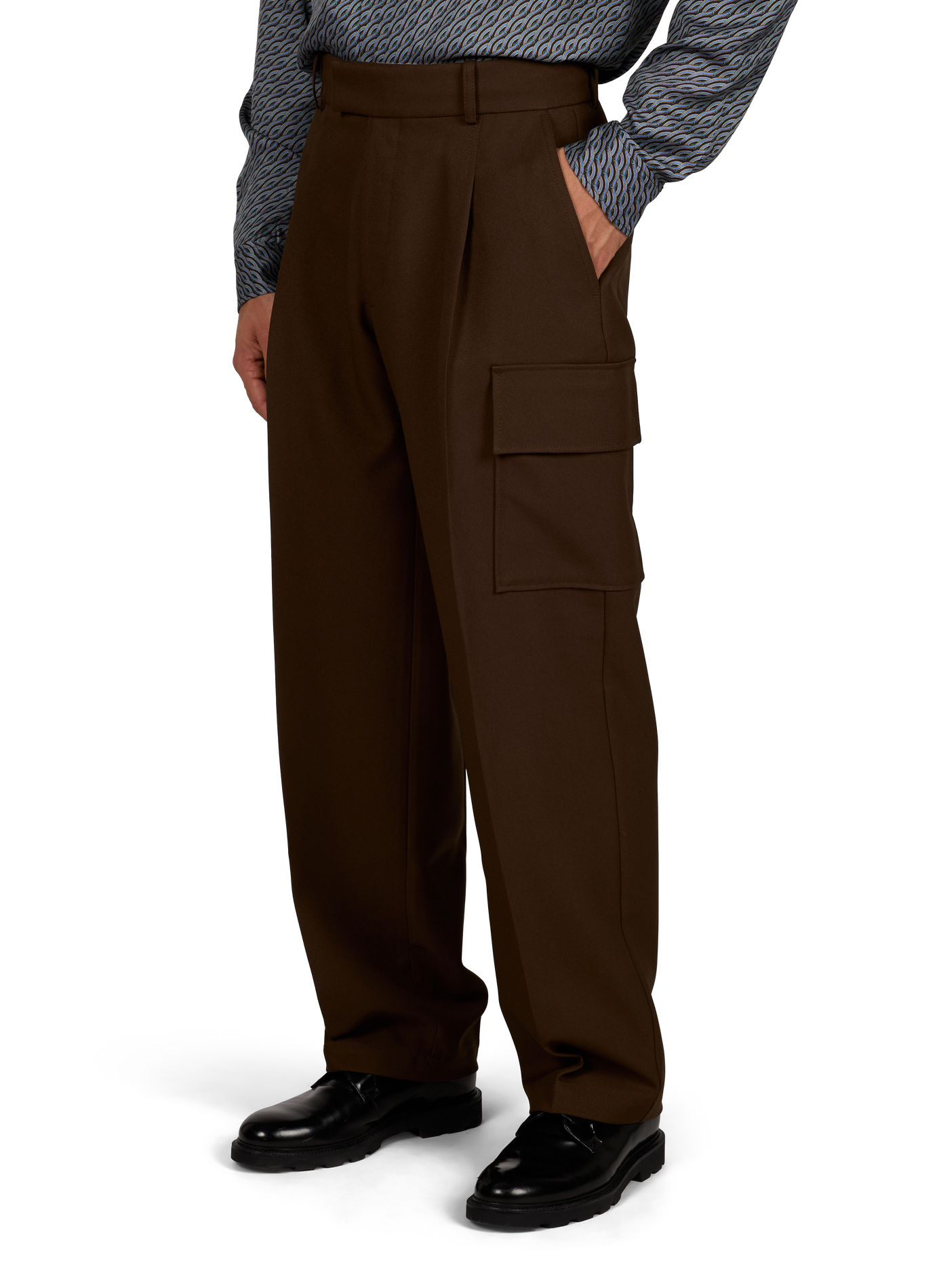 Wide cargo pants DROLE DE MONSIEUR Brown