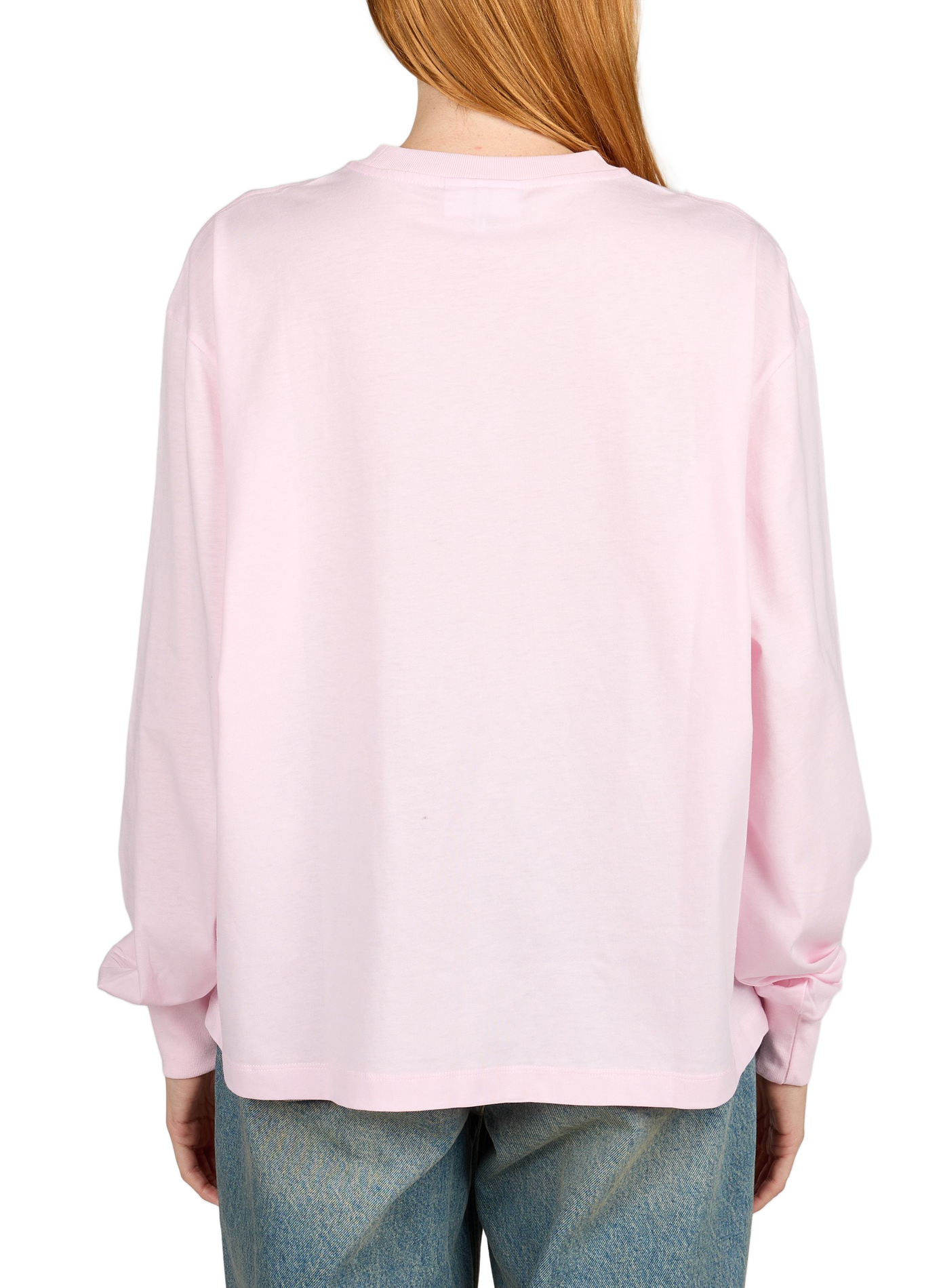 Round neck T-shirt GANNI Pink