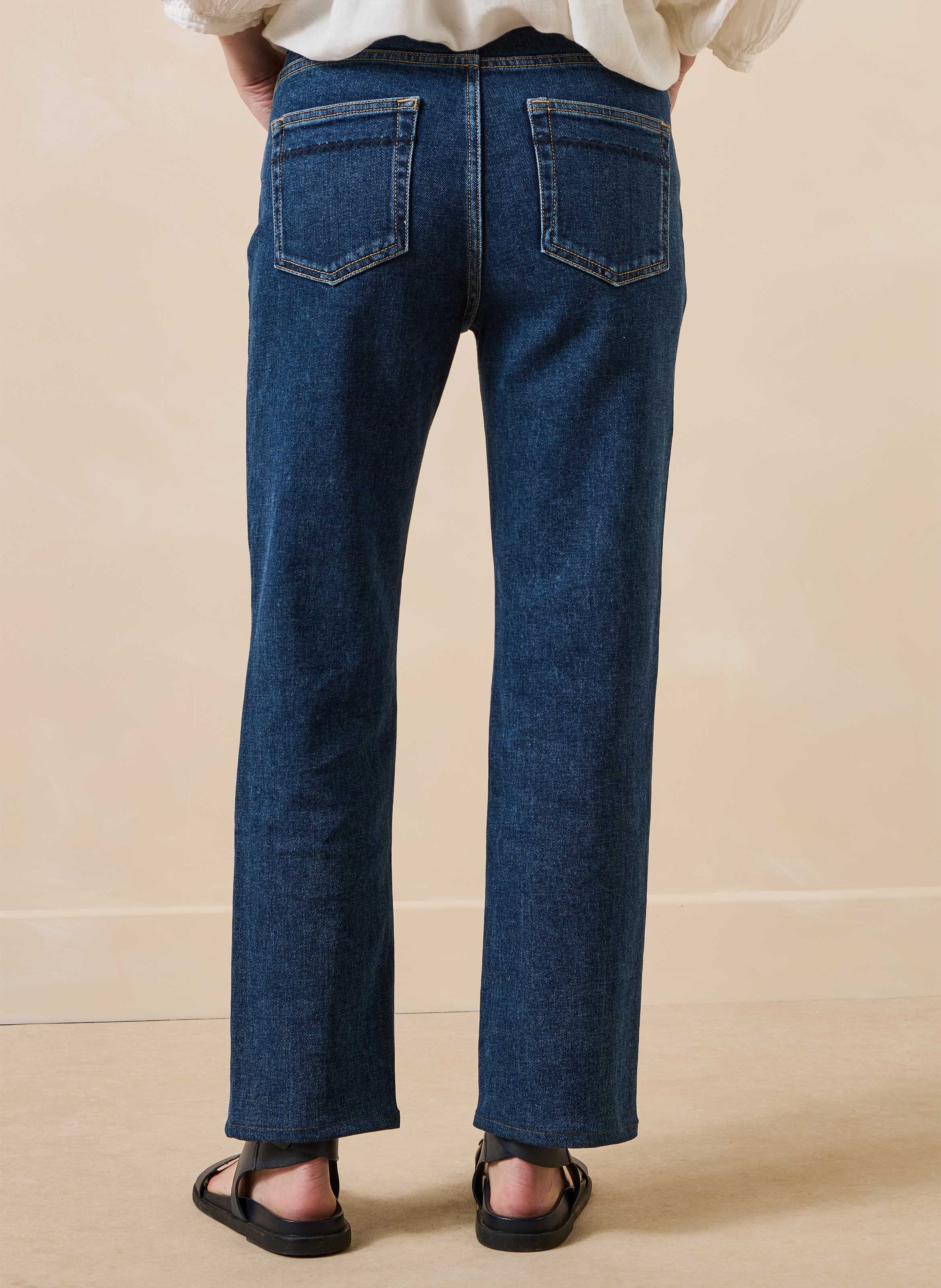 Slim-fitjeans van een biologische katoenmix LA FEE MARABOUTEE Blauw