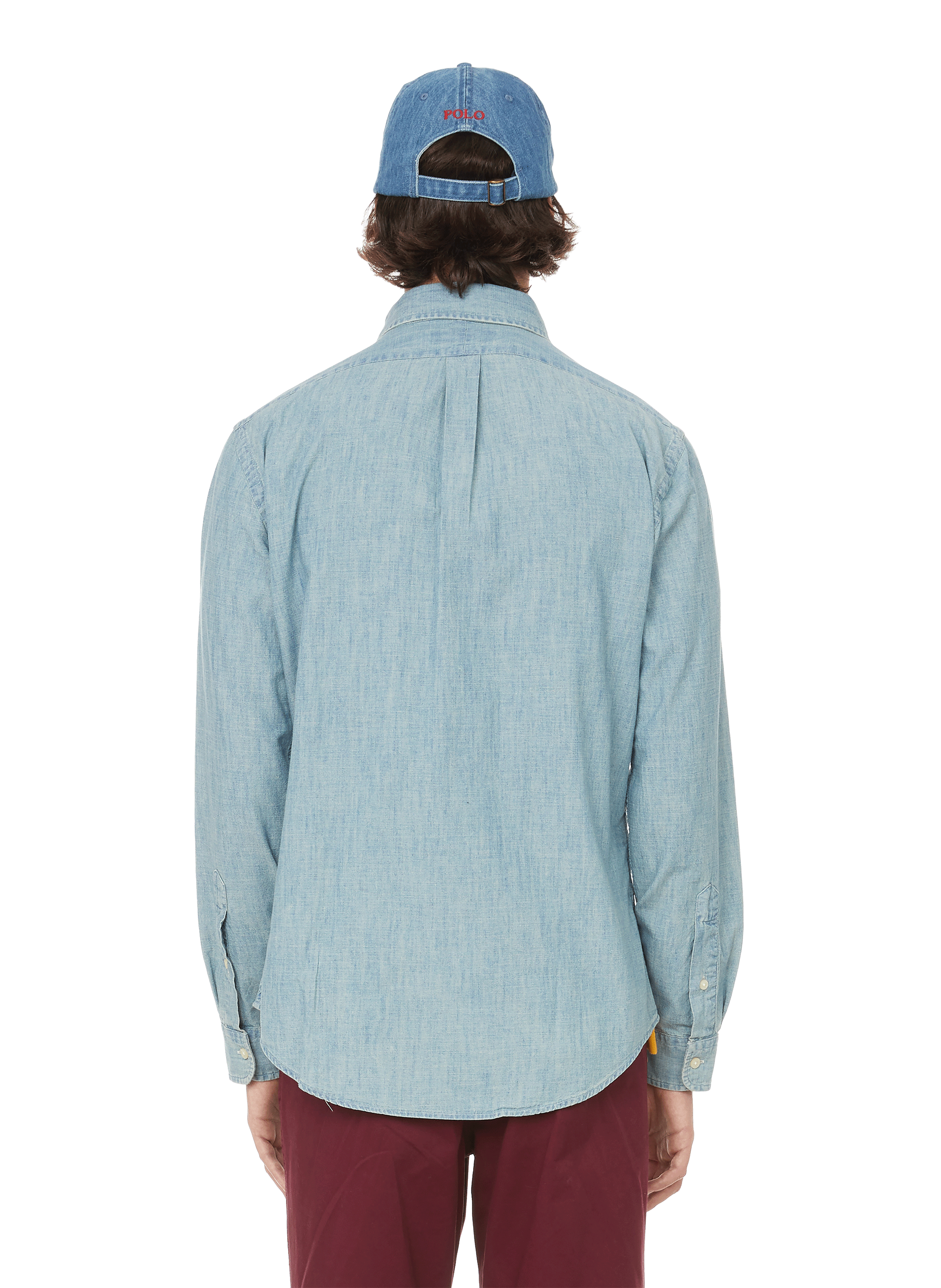 Slim Fit Hemd aus Chambray POLO RALPH LAUREN Blau