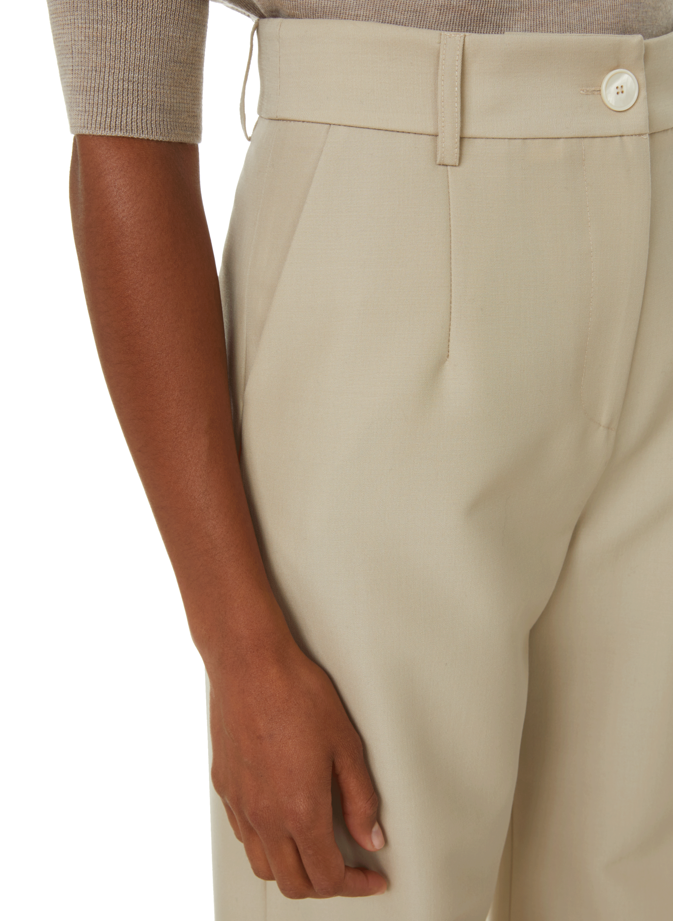 Pantalon évasée BENJAMIN BENMOYAL Beige