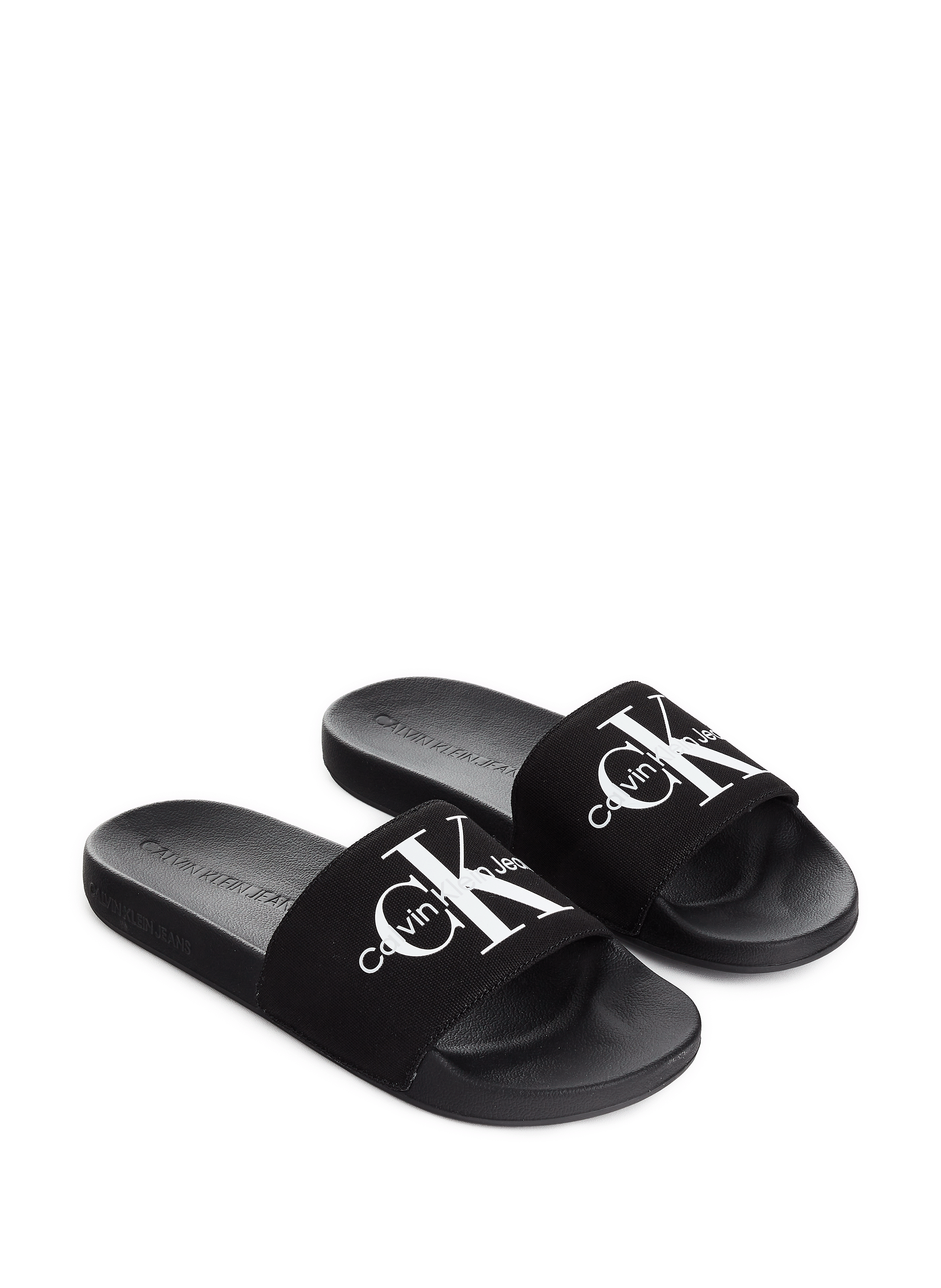 Claquettes en coton mélangé