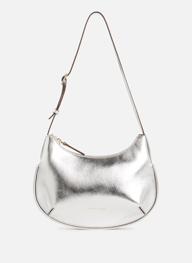 Ilda handbag in metallic leather MANU ATELIER