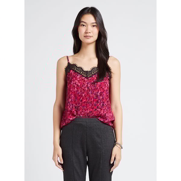 Débardeur encolure dentelle