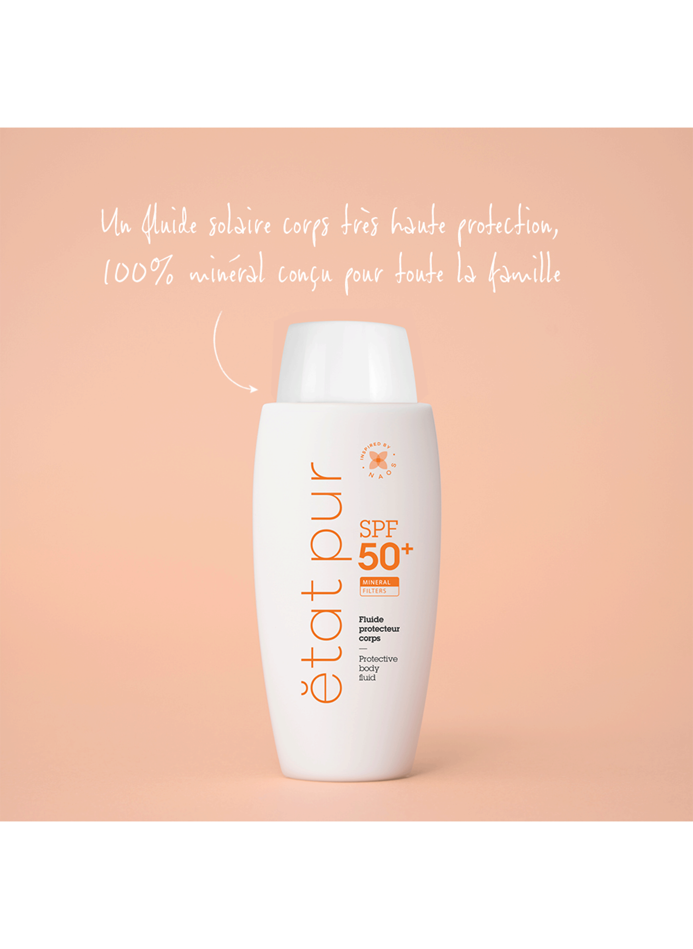 Le fluide protecteur corps SPF50+ ETAT PUR No color