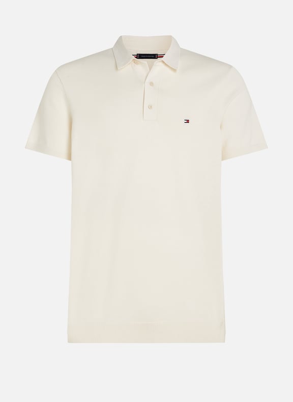 Striped cotton polo shirt White by TOMMY HILFIGER TOMMY HILFIGER Striped cotton polo shirt White