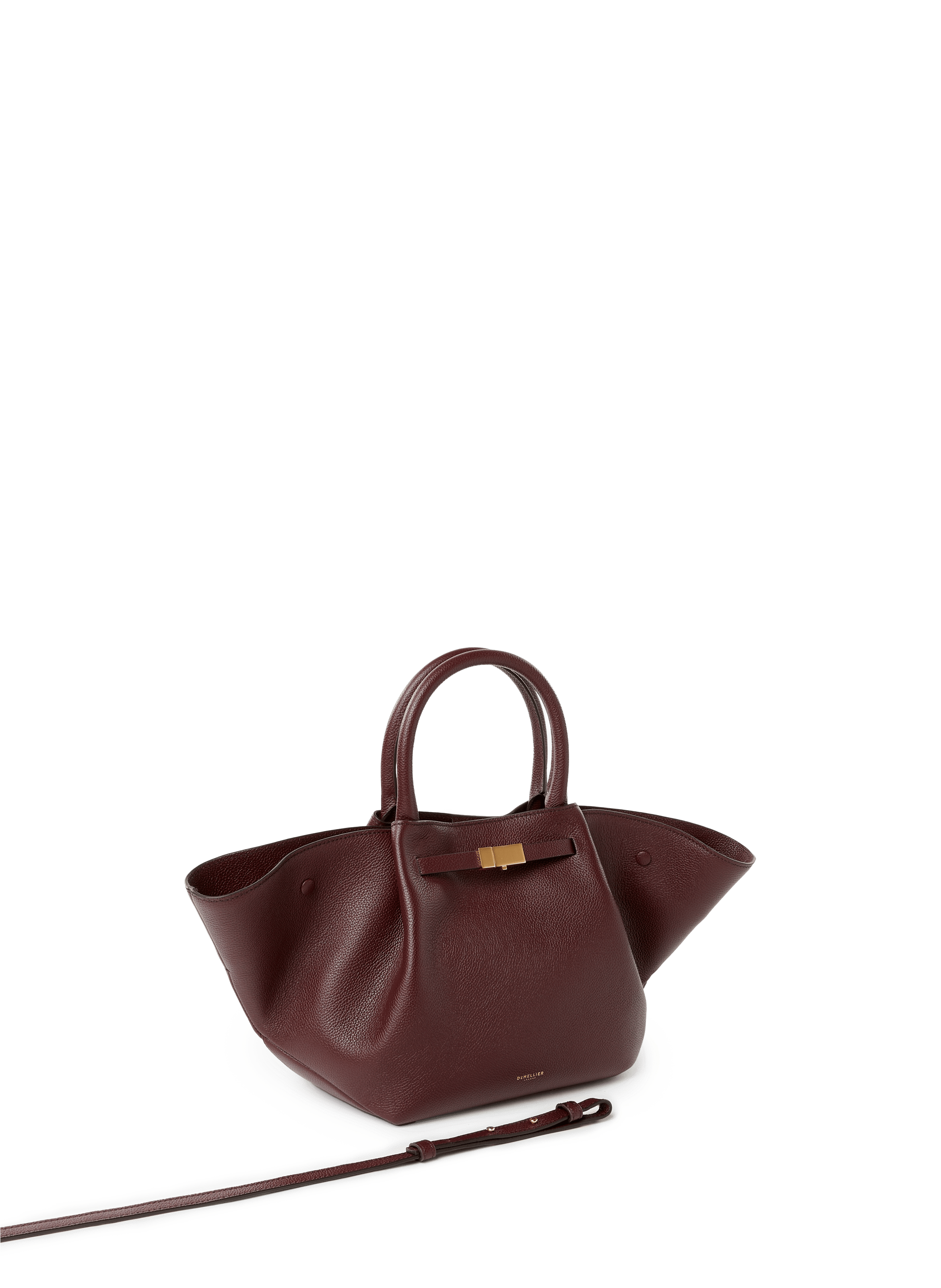 Gestreifter Ledertasche | Rot DEMELLIER LONDON Damen