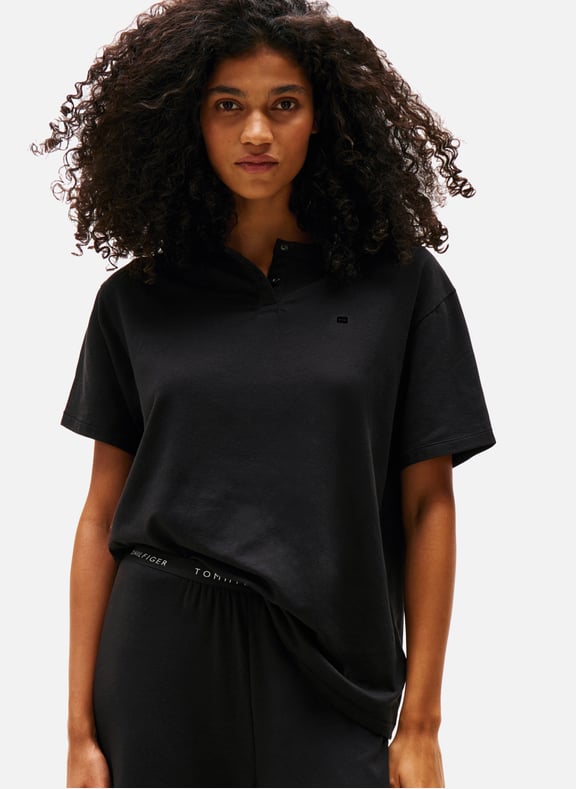 Casual Pyjama T-shirt Black by TOMMY HILFIGER TOMMY HILFIGER Casual Pyjama T-shirt Black