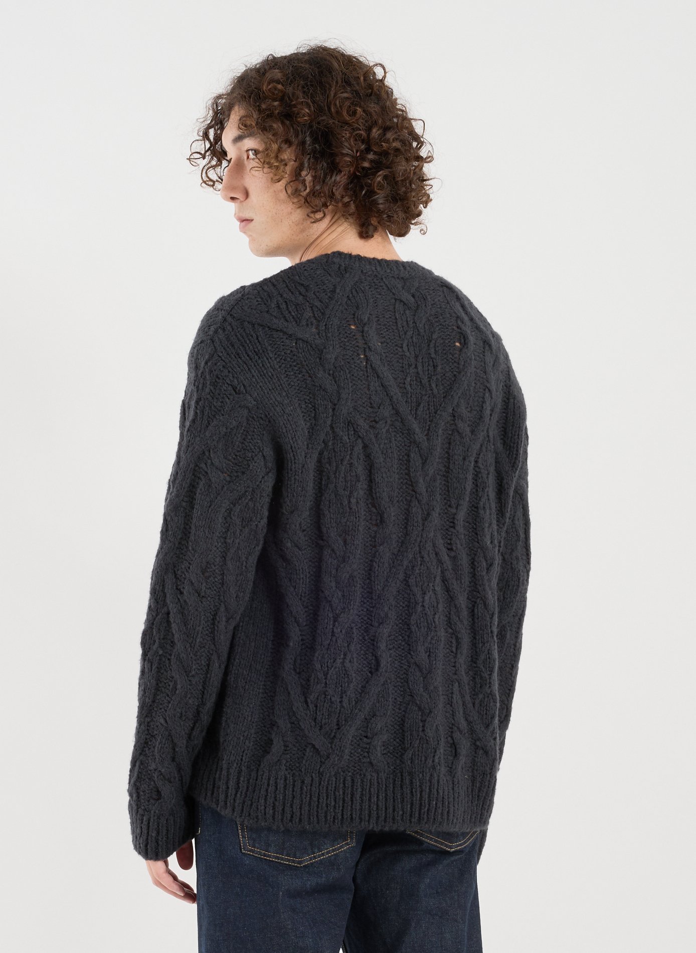 Pull col rond en laine mélangée CLOSED Bleu