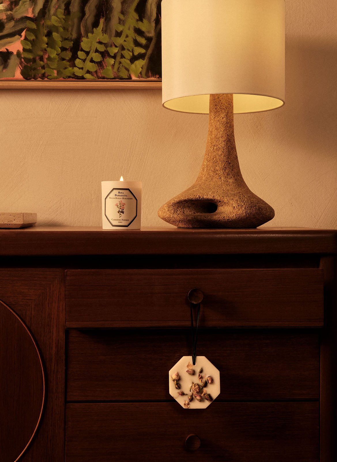 Rose of Damascus Scented Candle - Rosa Damascena - 185 g (6.5 oz) CARRIERE FRERES No color