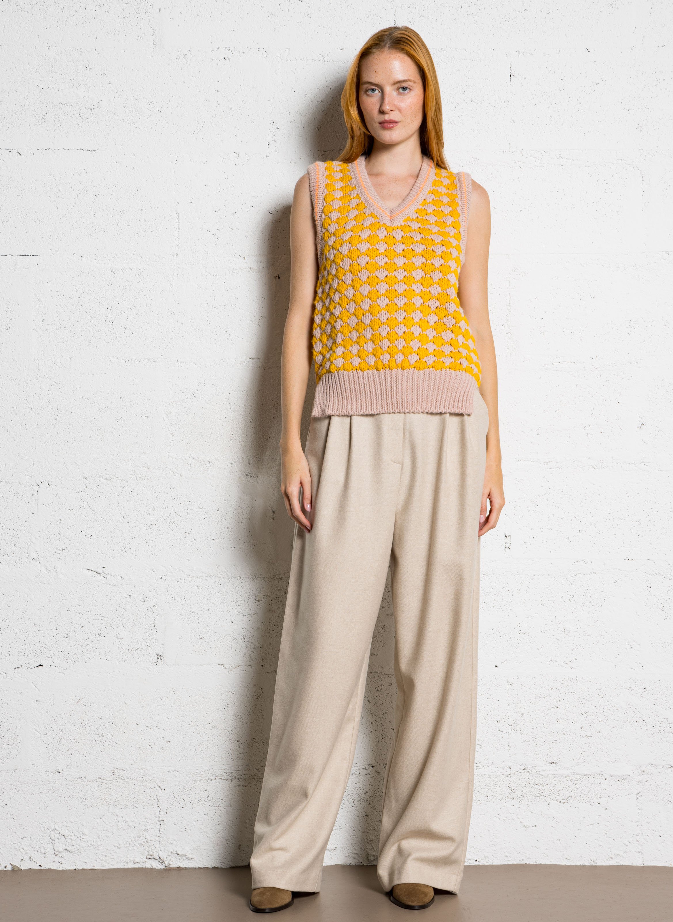 Bottines à talons en cuir velours n°663 RIVECOUR Marron