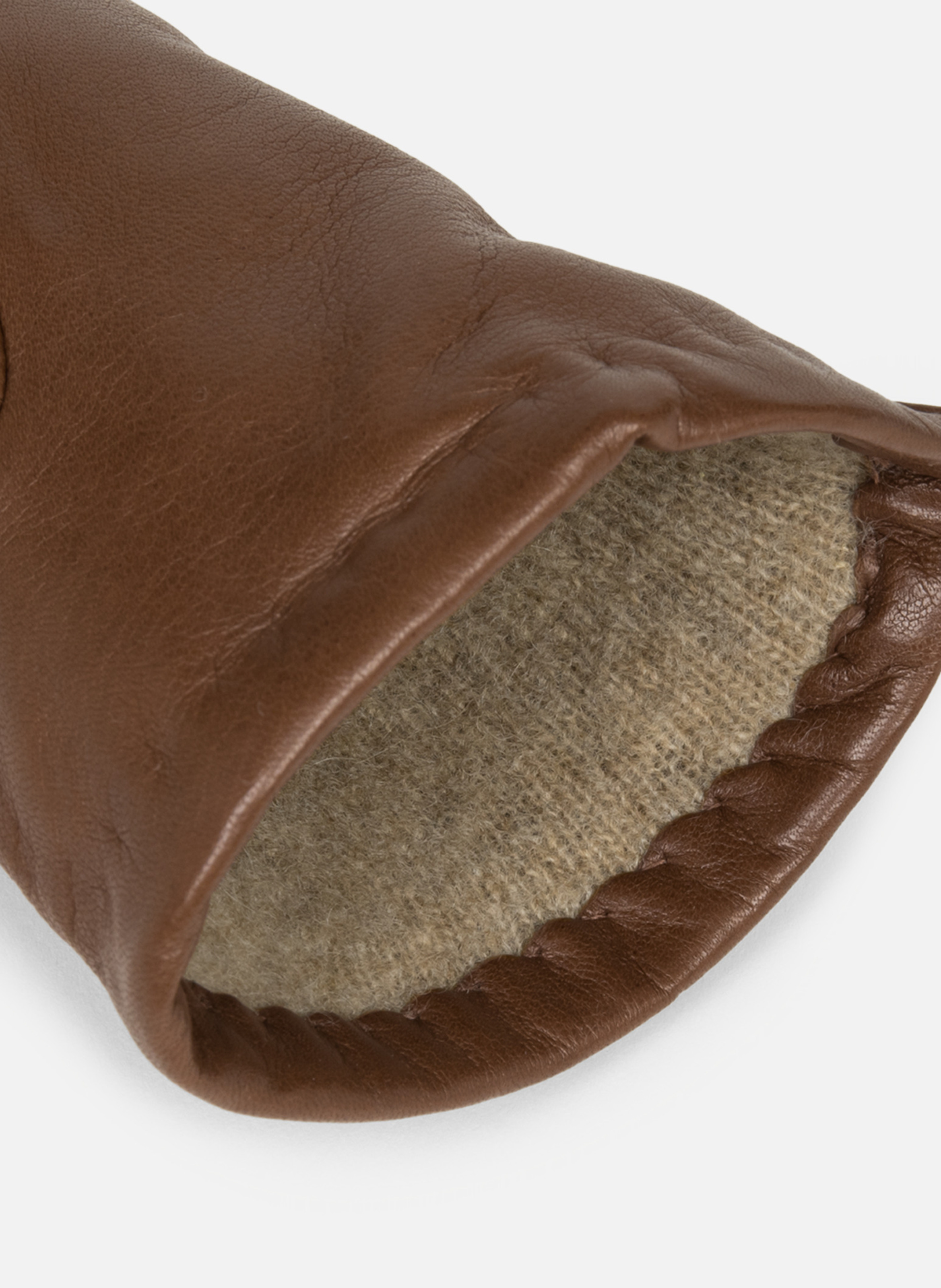 Lambskin gloves LANCASTER Brown