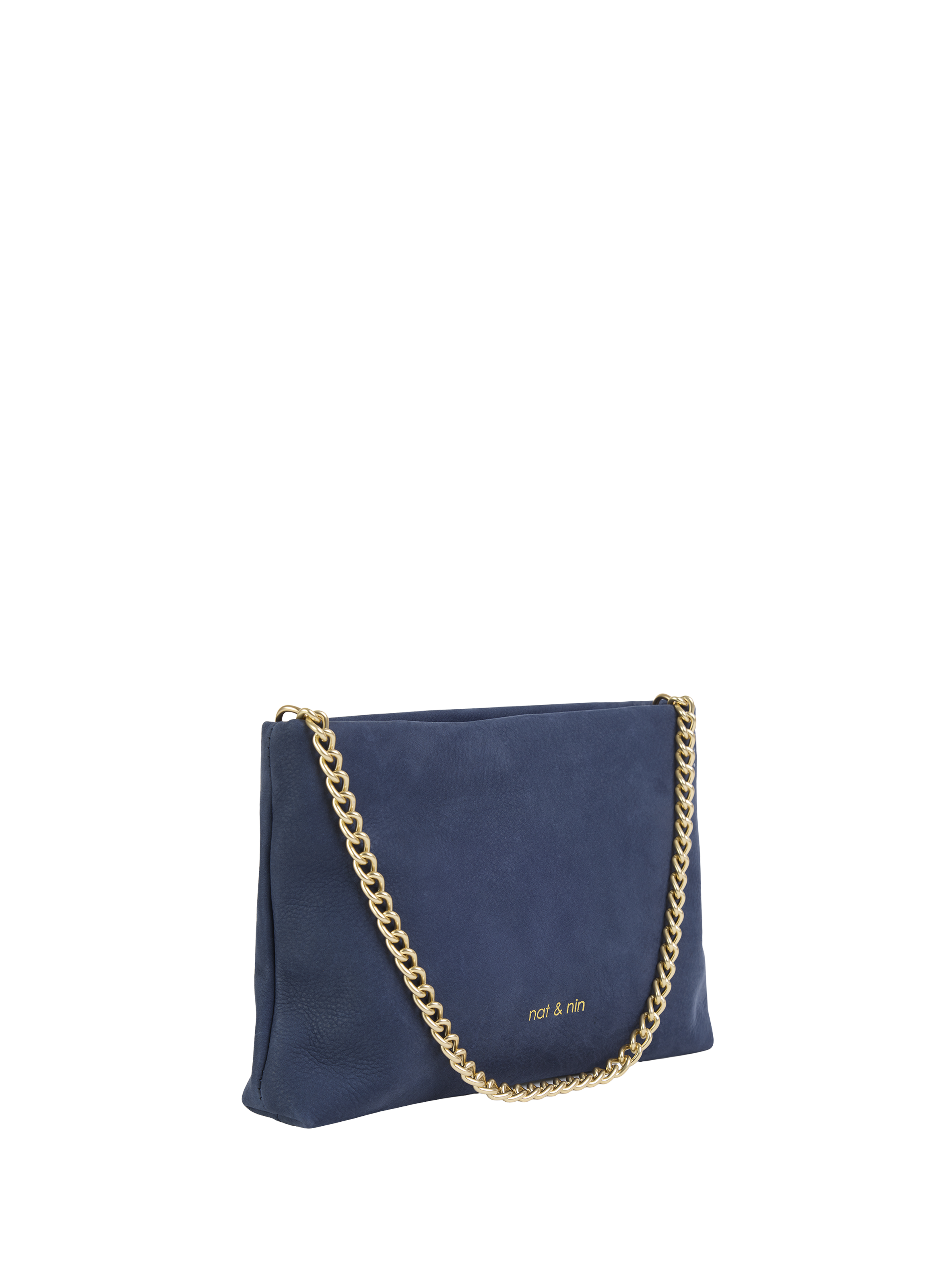 Pochette Molly en cuir NAT & NIN Bleu
