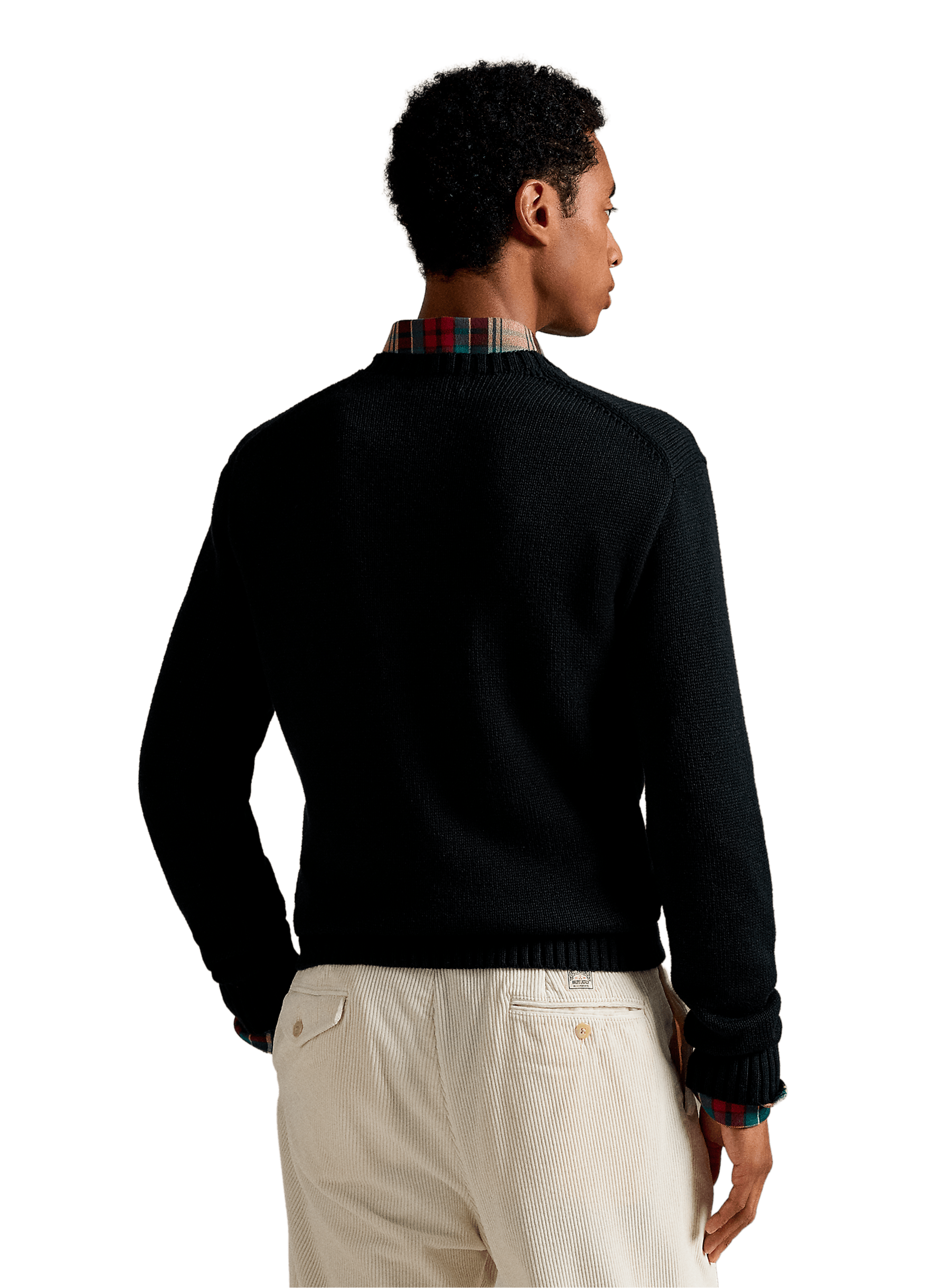 Pull en coton et cachemire POLO RALPH LAUREN Noir