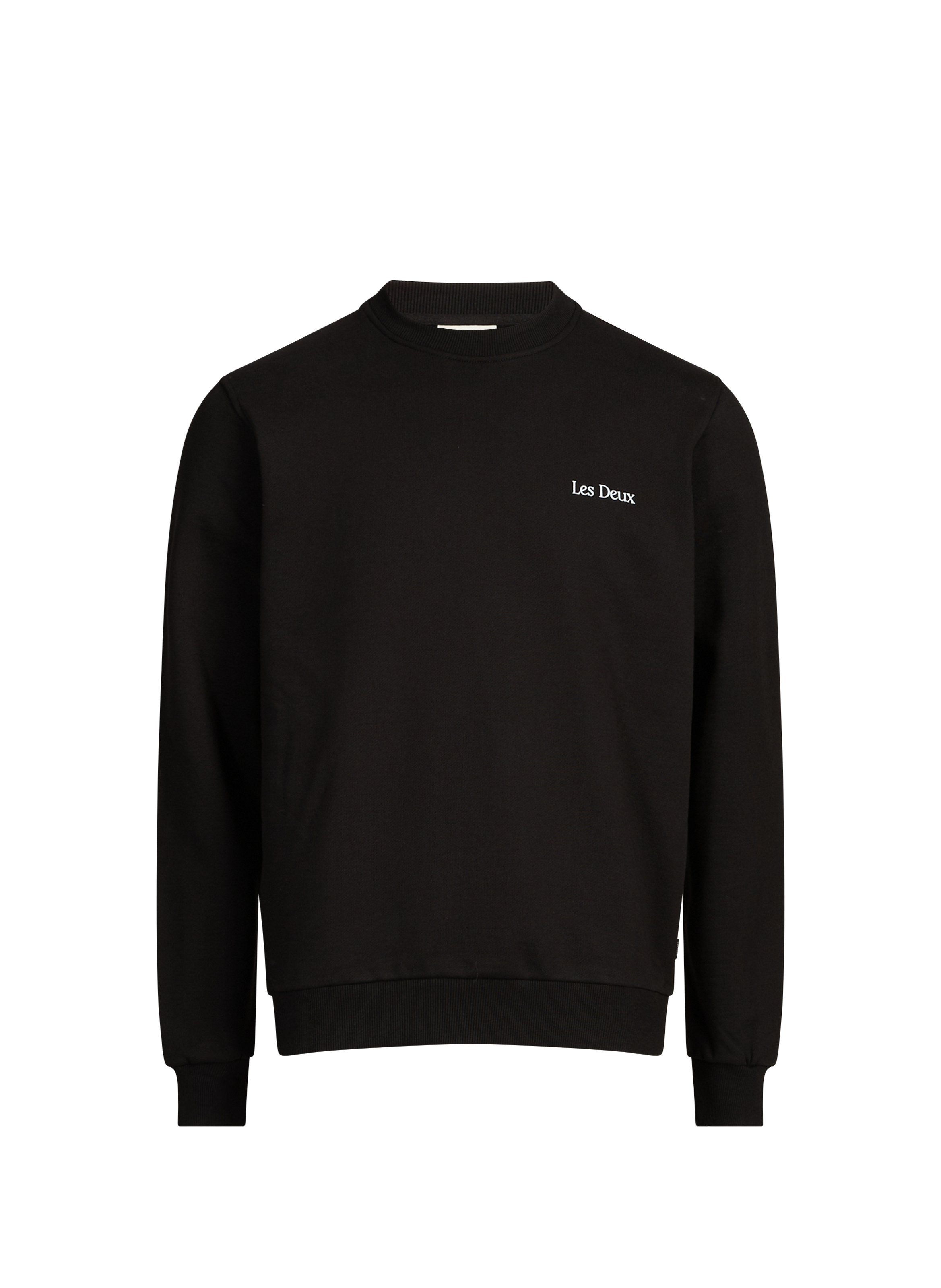 Printed cotton sweatshirt LES DEUX Black